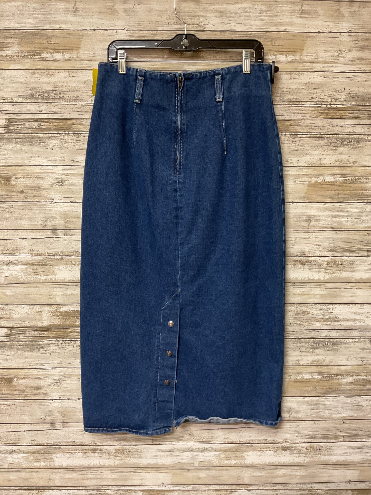 Skirt Maxi By St Johns Bay In Blue Denim, Size:14