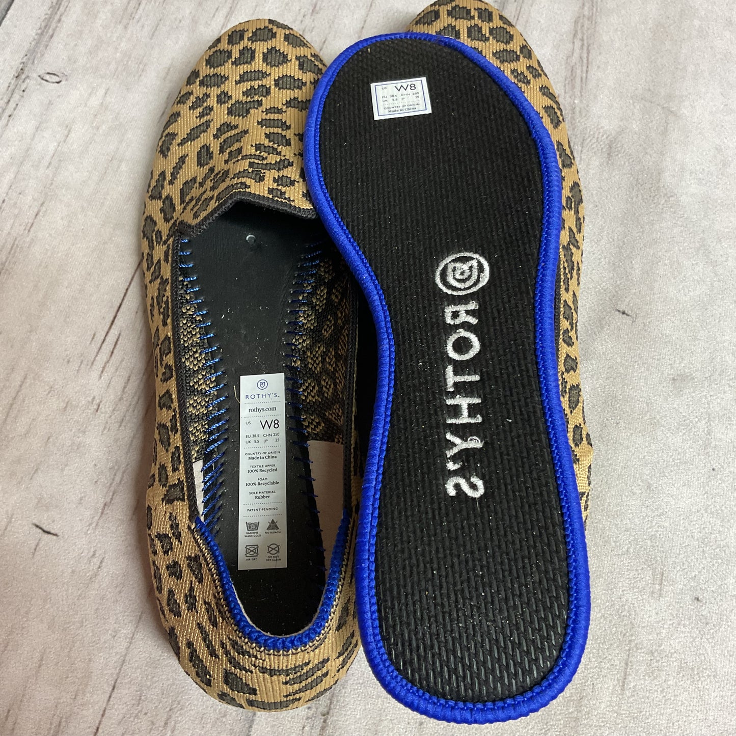 Shoes Flats By Rothys In Animal Print, Size:8