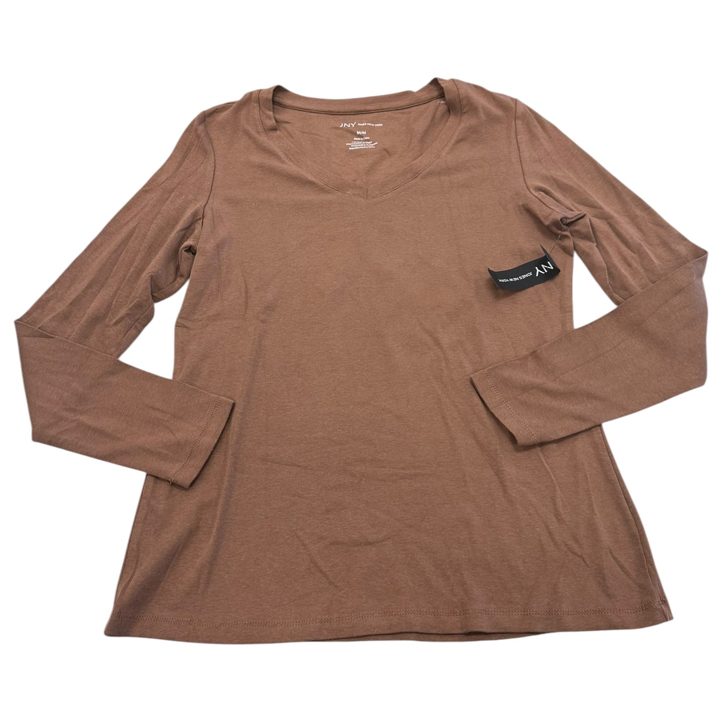 Top Ls Basic By Jones New York In Brown, Size:M