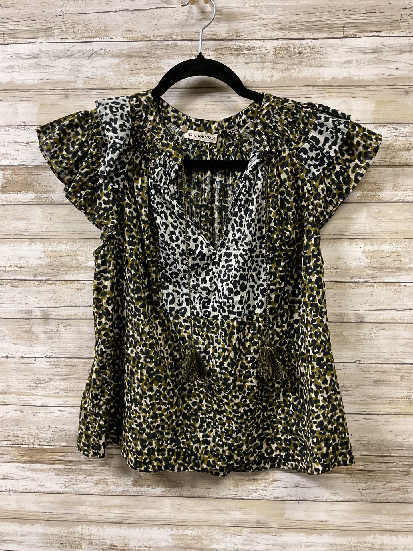 Top Sleeveless By Ulla Johnson In Animal Print, Size:2