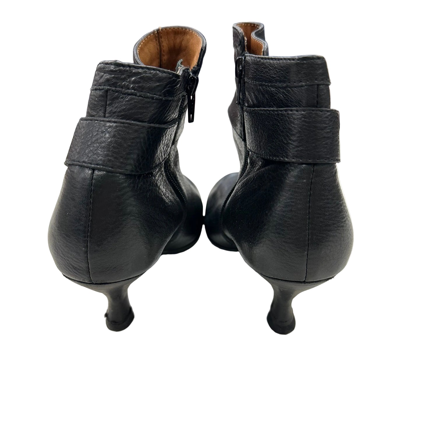 Boots Ankle Heels By Sofft In Black, Size:6.5