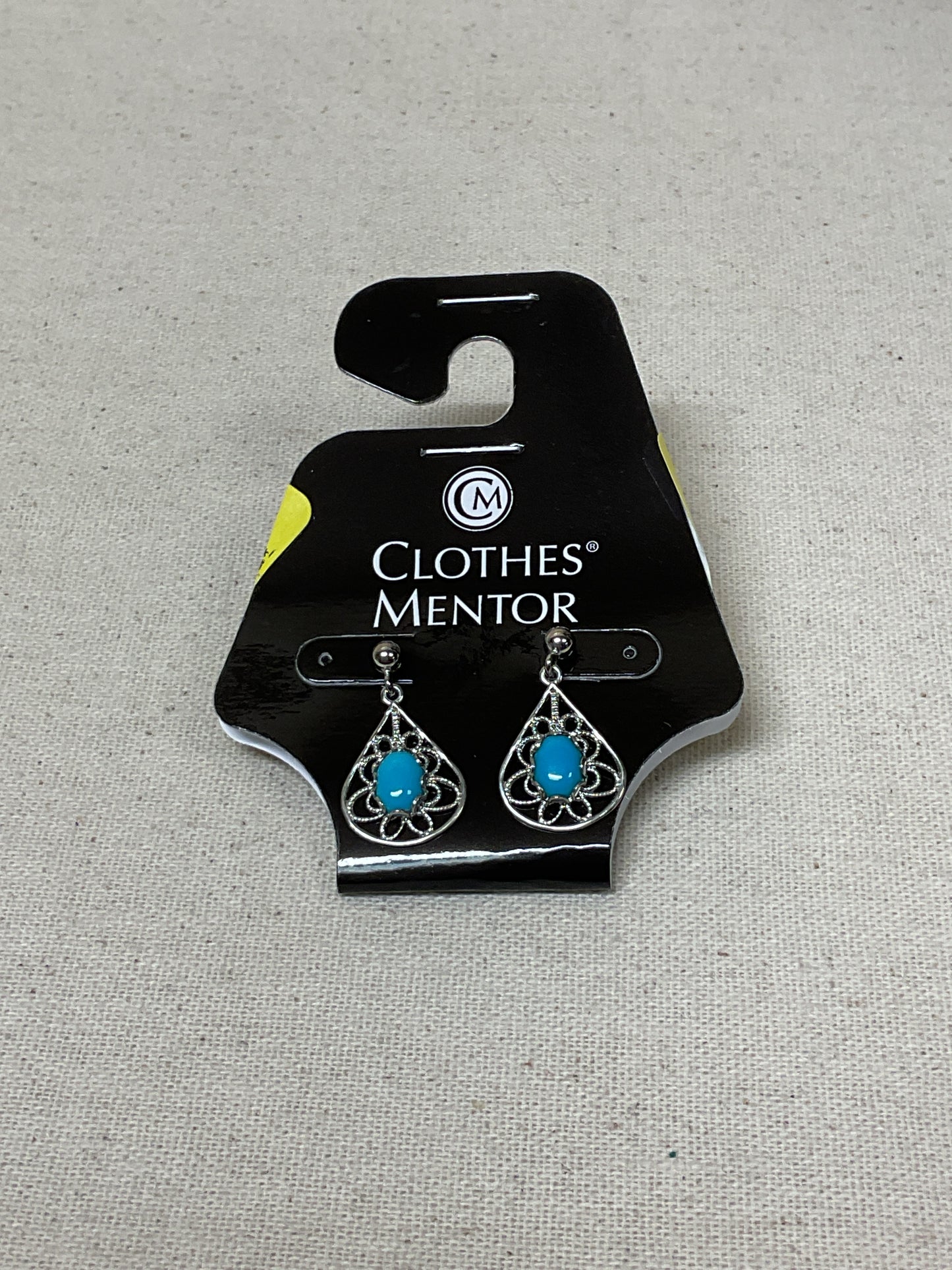 Earrings Dangle/Drop By Cmf In Blue & Silver