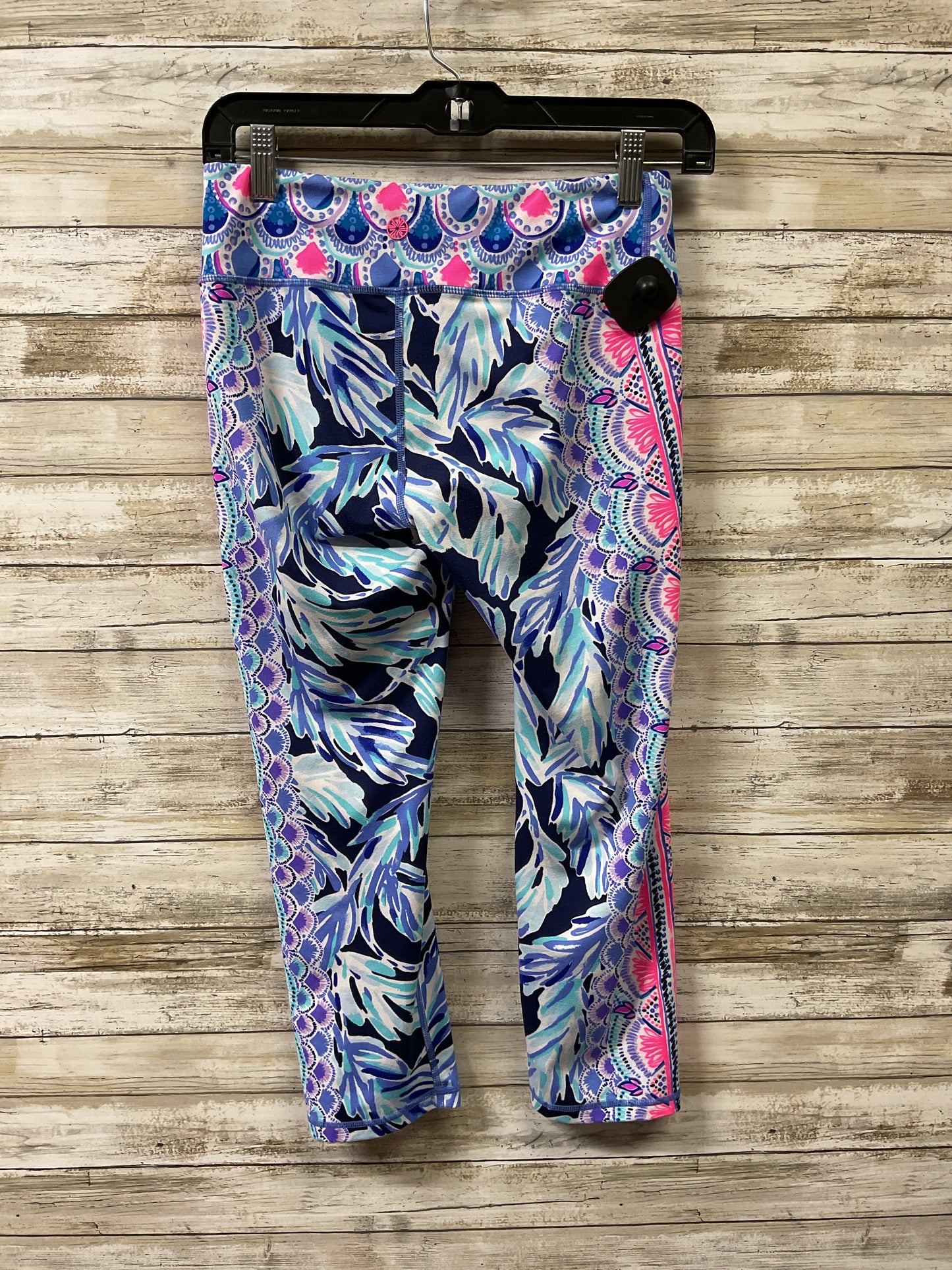 Athletic Leggings Capris By Lilly Pulitzer In Pink & Purple, Size:S