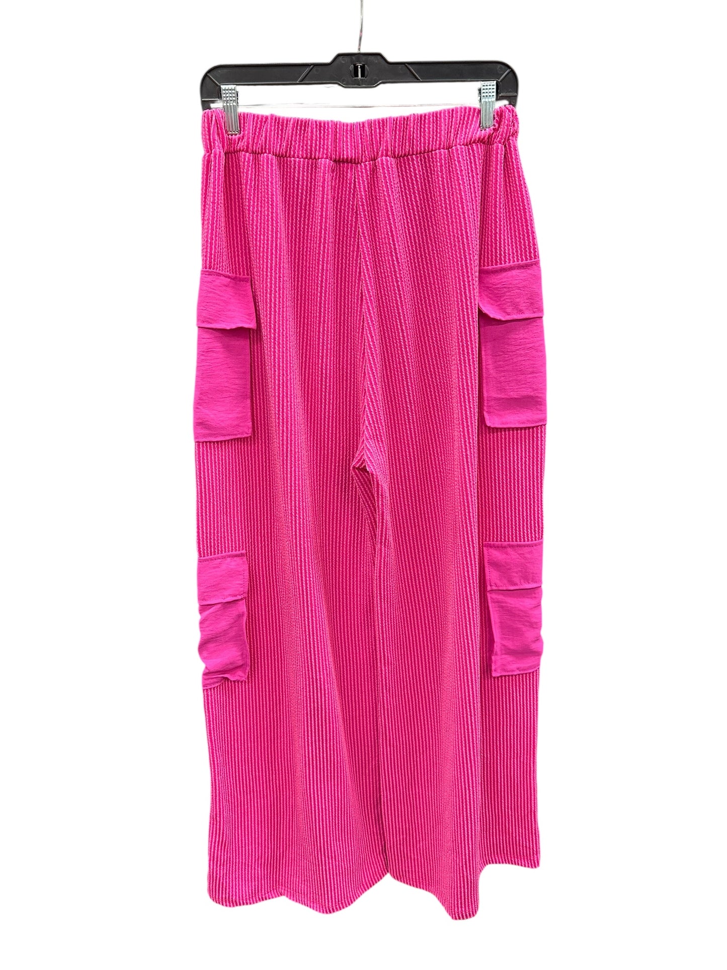Pants Wide Leg By Bucketlist In Pink, Size:L