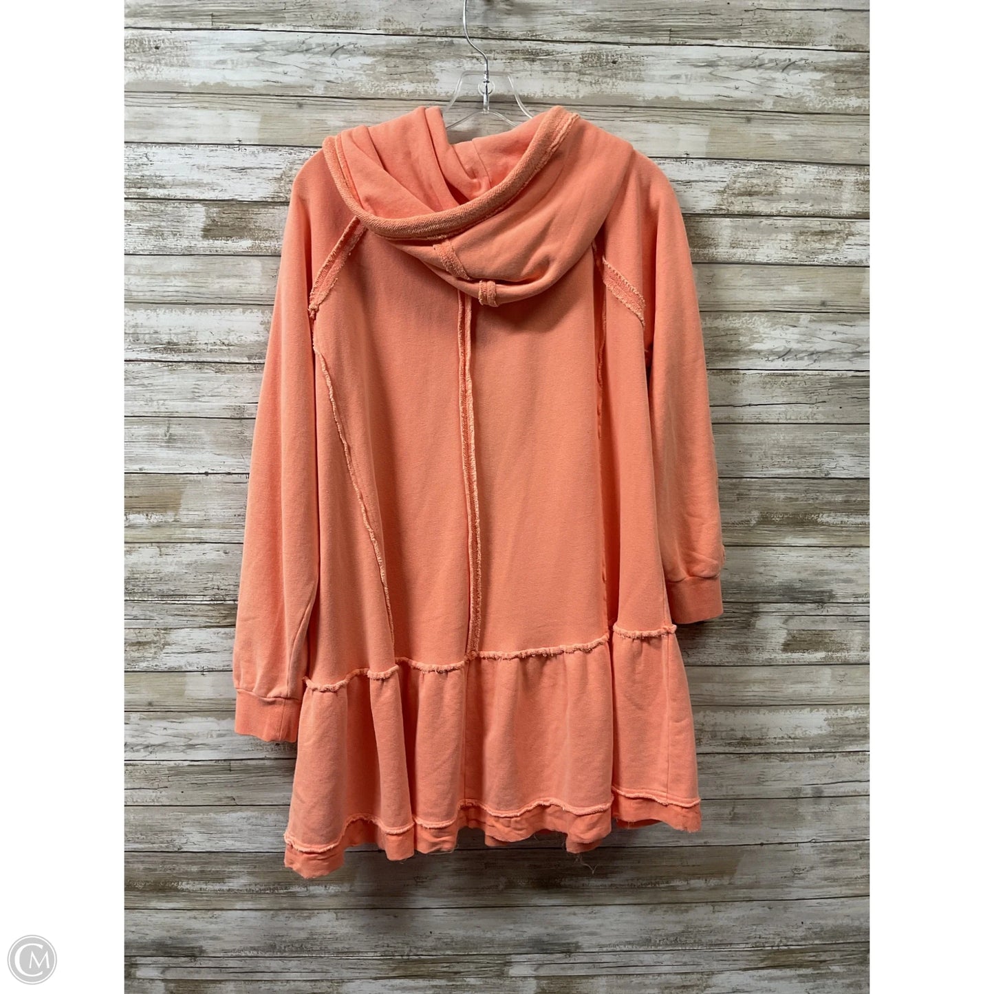 Sweatshirt Hoodie By Free People In Orange, Size: Xs