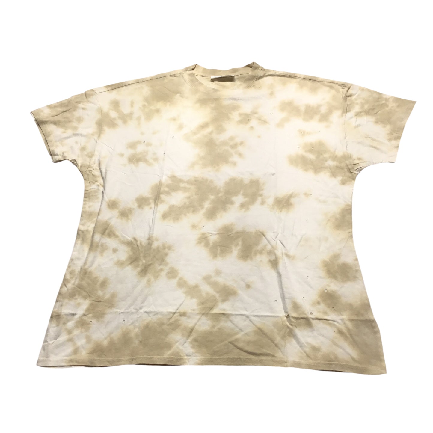 Top Short Sleeve By Double Zero In Tan, Size: S