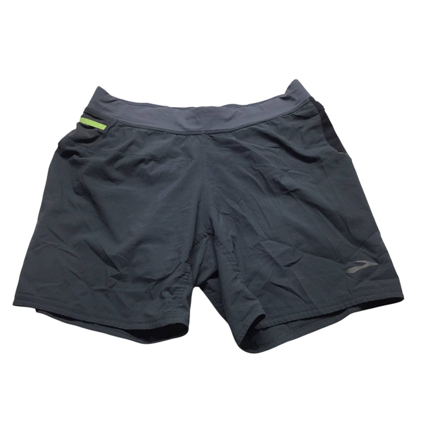 Athletic Shorts By Brooks In Grey, Size: M