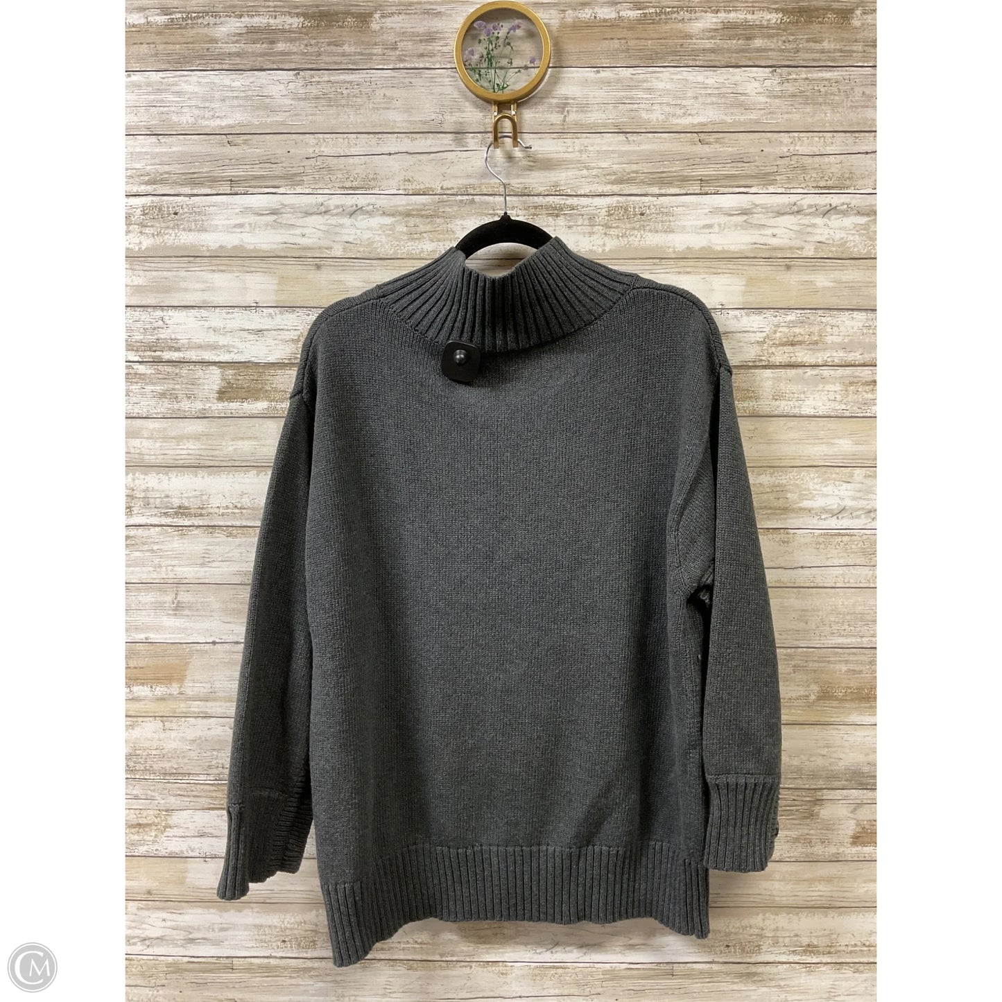 Sweater By Elliott Lauren In Grey, Size: L