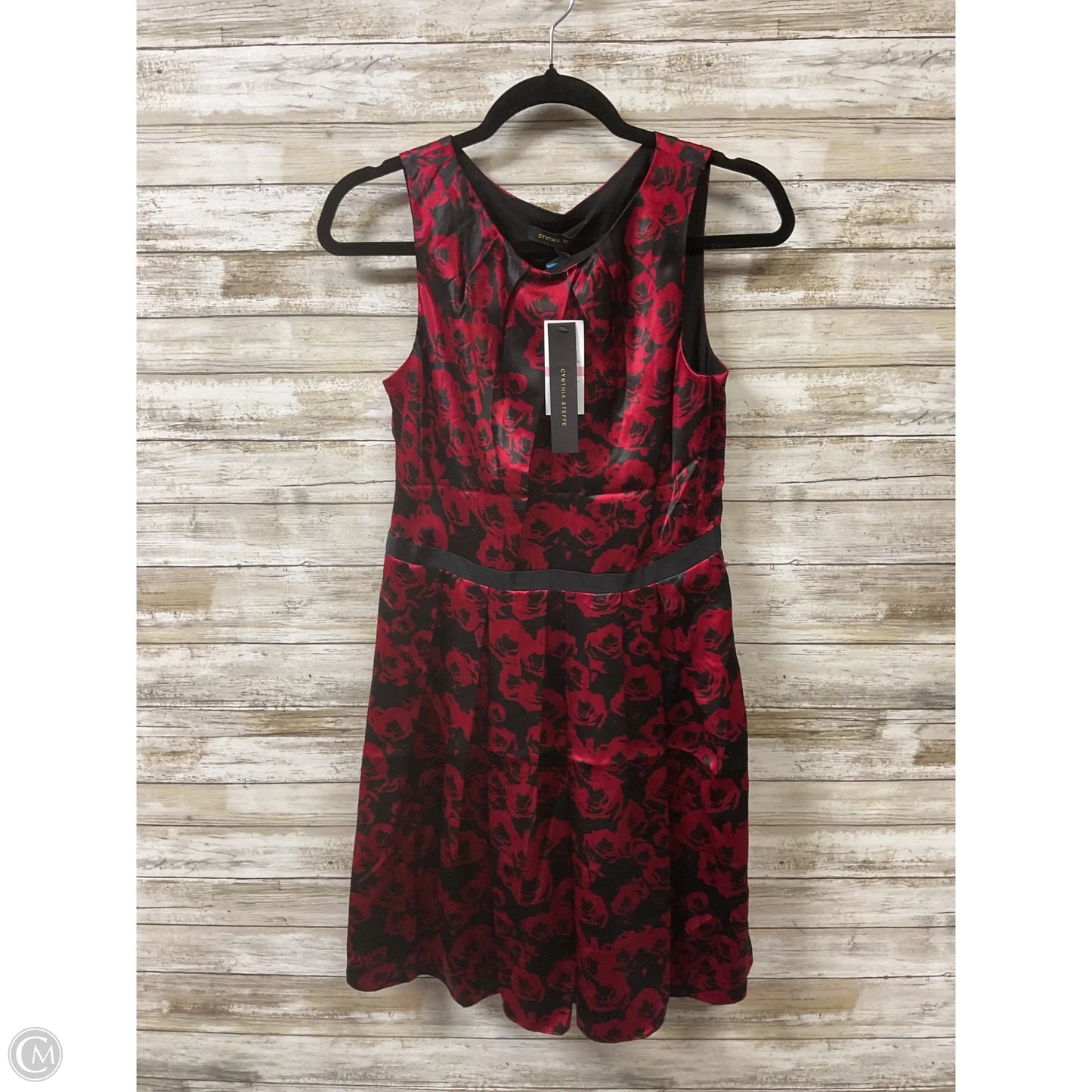 Dress Party Short By Cynthia Steffe In Black & Red, Size: 6