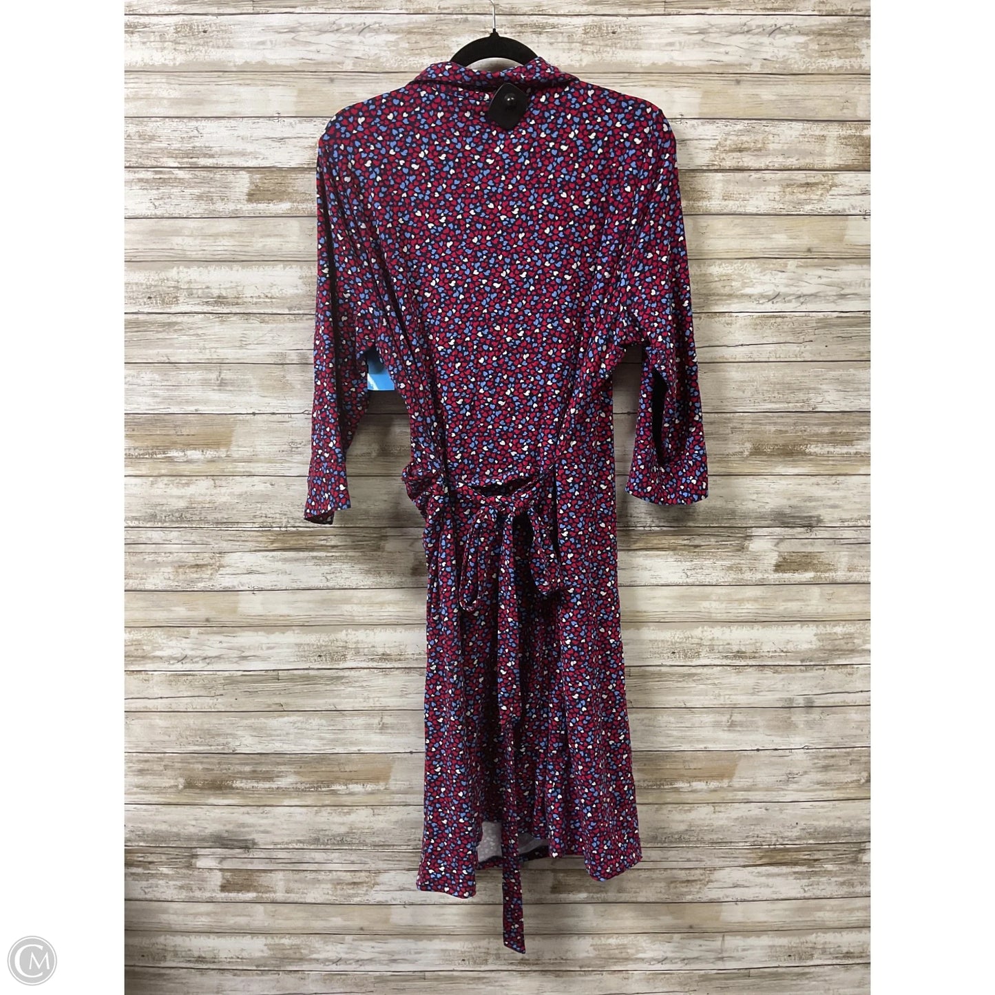 Dress Casual Midi By Talbots In Blue & Red & White, Size: 2x