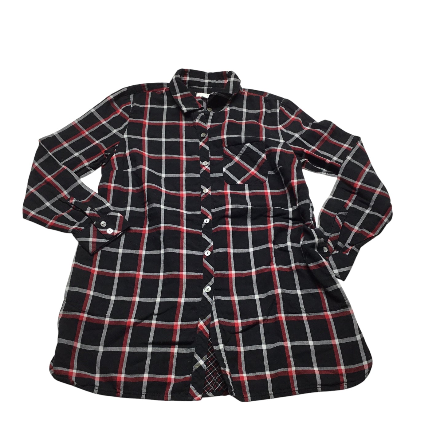 Tunic Long Sleeve By J. Jill In Black & Red, Size: S