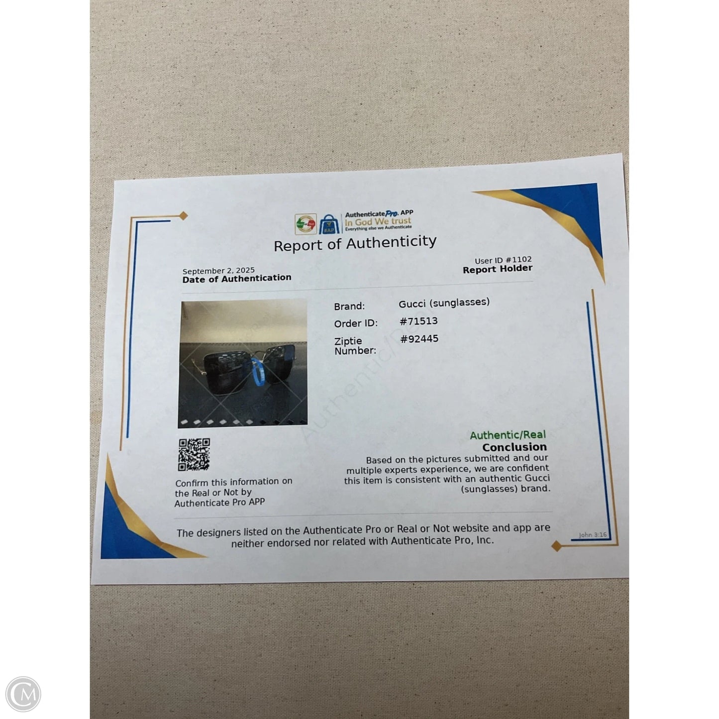 Sunglasses Luxury Designer By Gucci