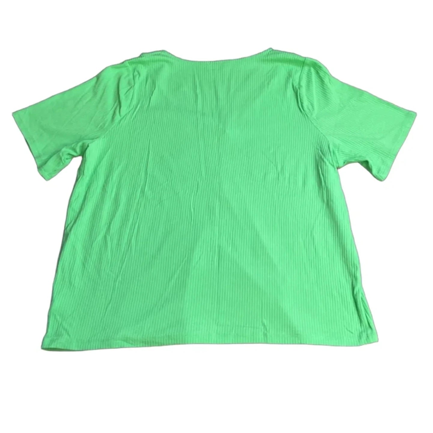 Top Short Sleeve By Talbots In Green, Size: 2x