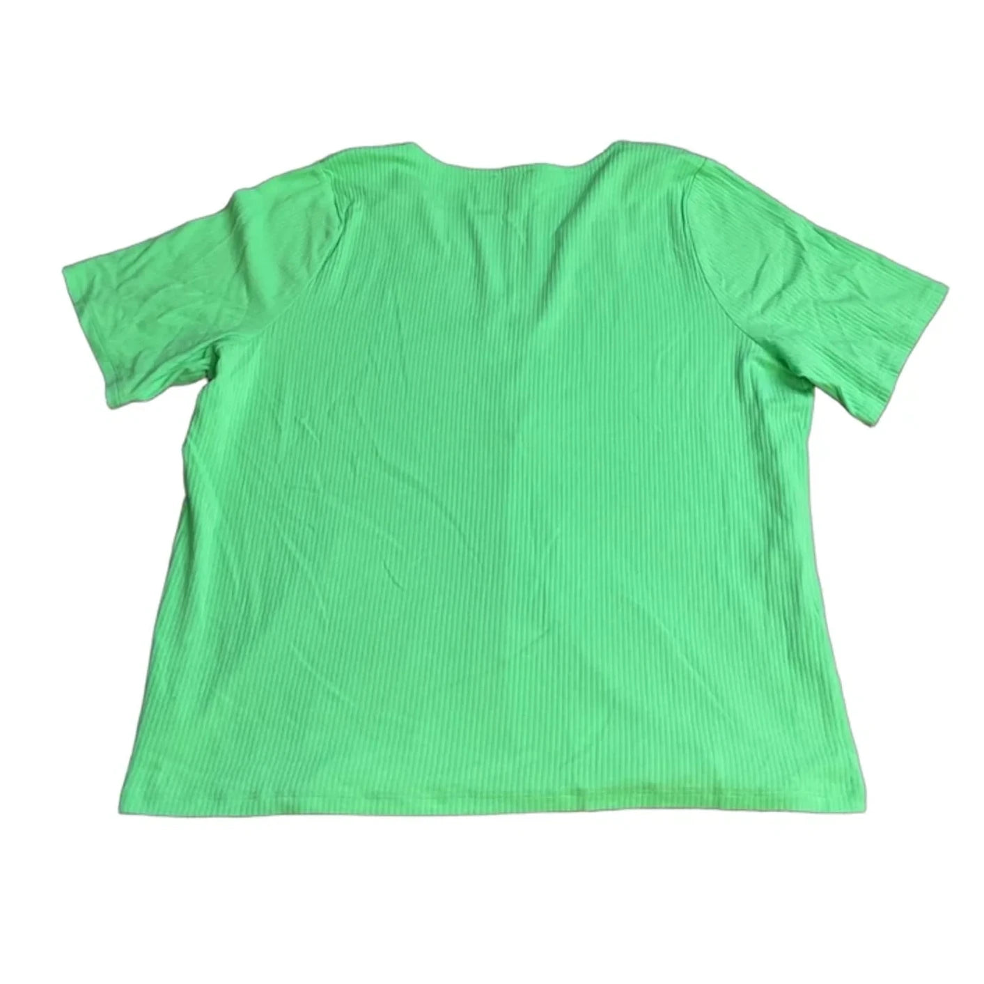 Top Short Sleeve By Talbots In Green, Size: 2x