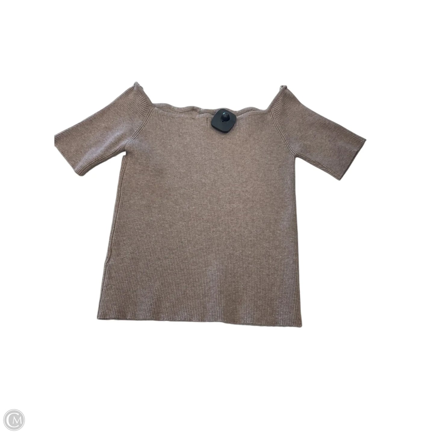 Top Short Sleeve By Bluivy In Brown, Size: L