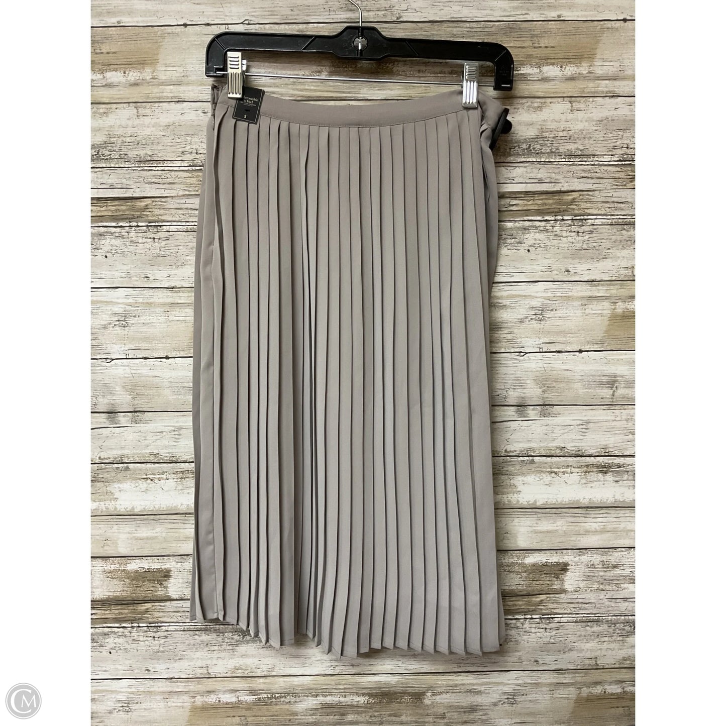 Skirt Midi By Abercrombie And Fitch In Grey, Size: S