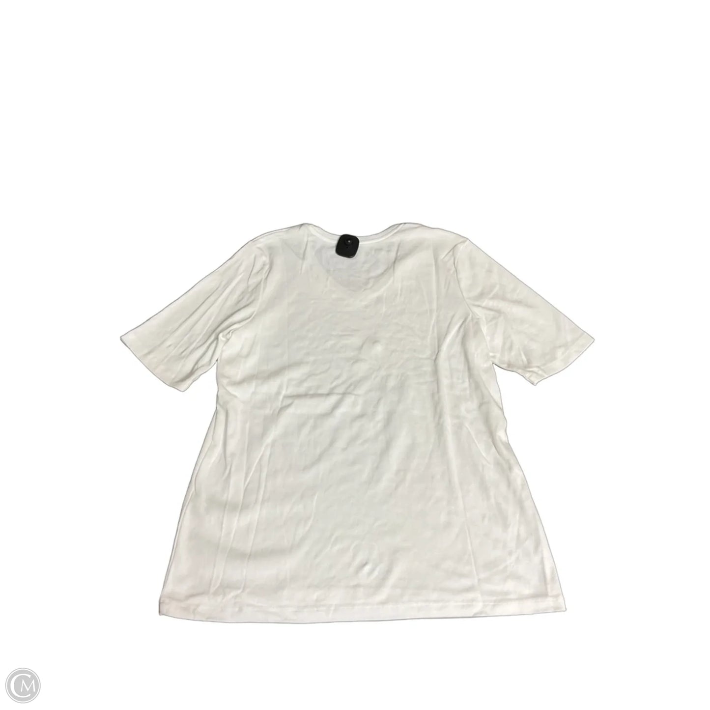 Top Short Sleeve Basic By Chicos In White, Size: Xl