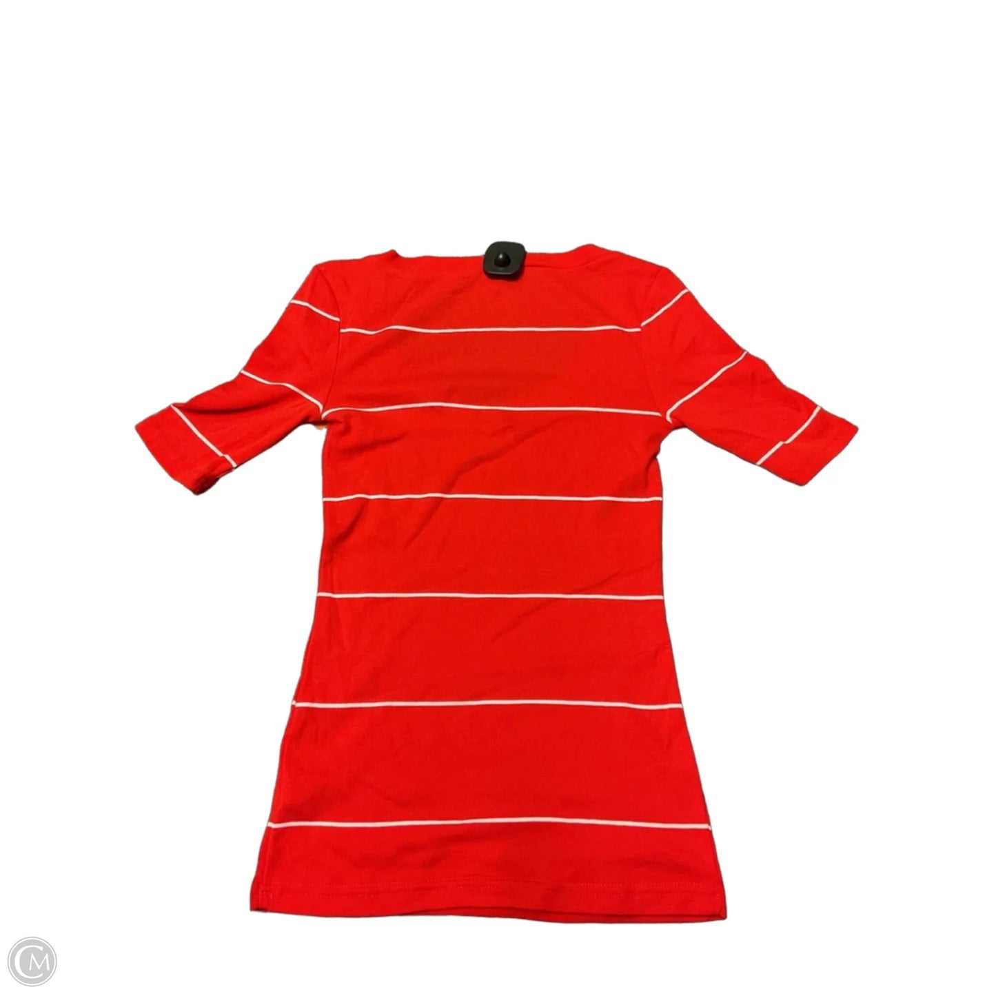 Top Short Sleeve Basic By Gap In Red & White, Size: Xs