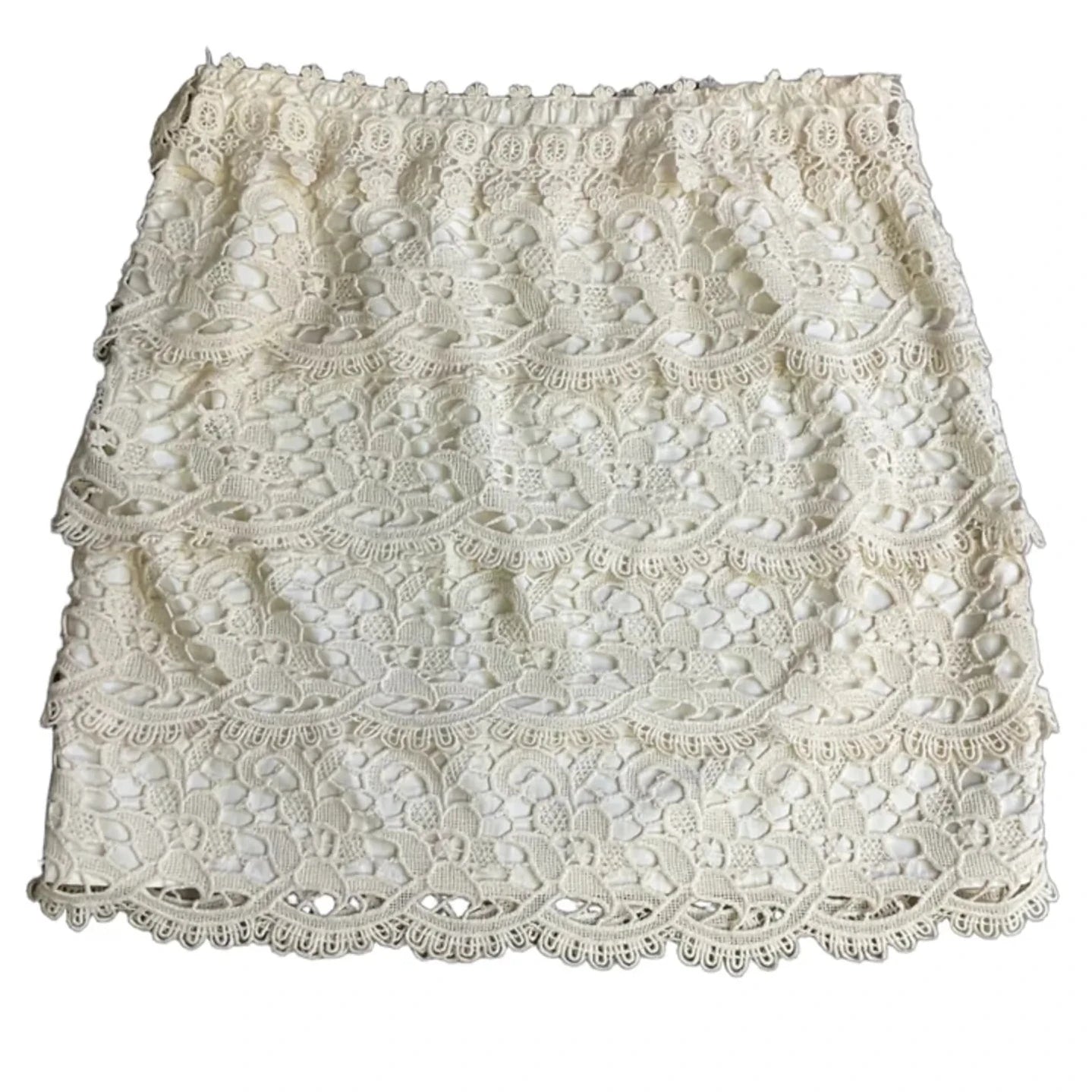 Skirt Mini & Short By Loft In Cream, Size: 8