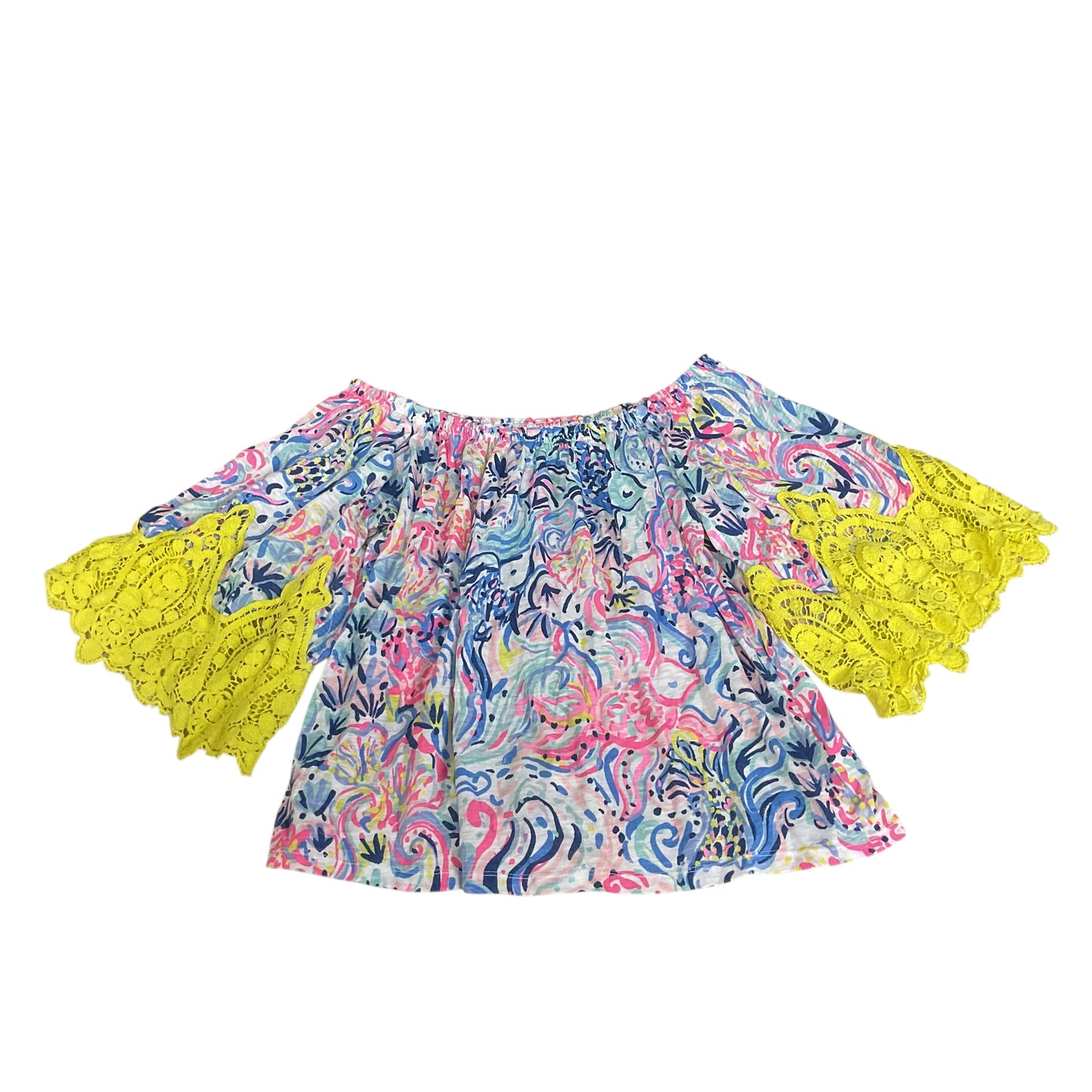 Top 3/4 Sleeve By Lilly Pulitzer In Multi-colored, Size: S