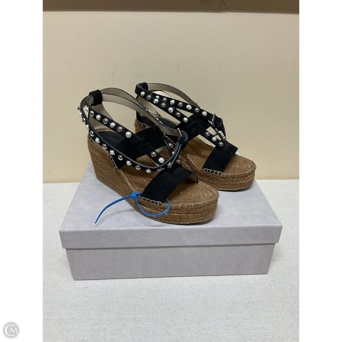 Shoes Luxury Designer By Jimmy Choo In Black, Size: 6.5
