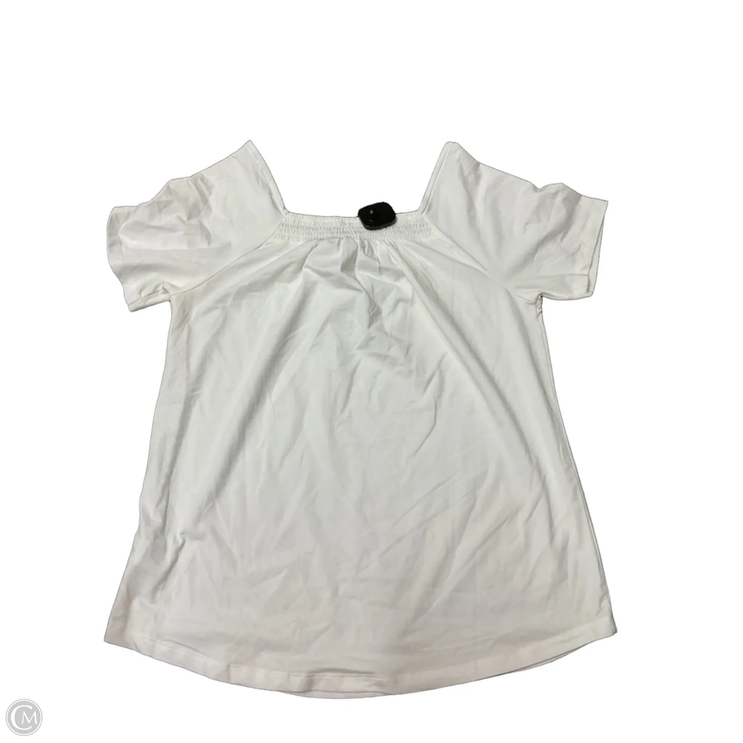 Top Short Sleeve By Lands End In White, Size: M