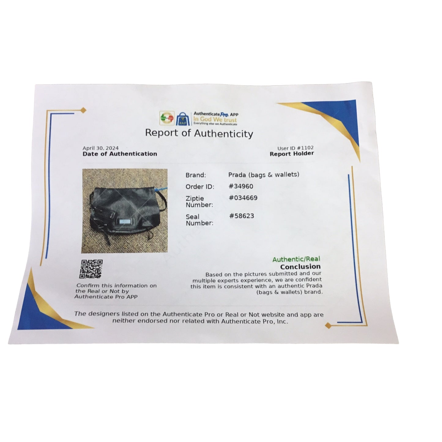 Handbag Luxury Designer By Prada Size: Medium