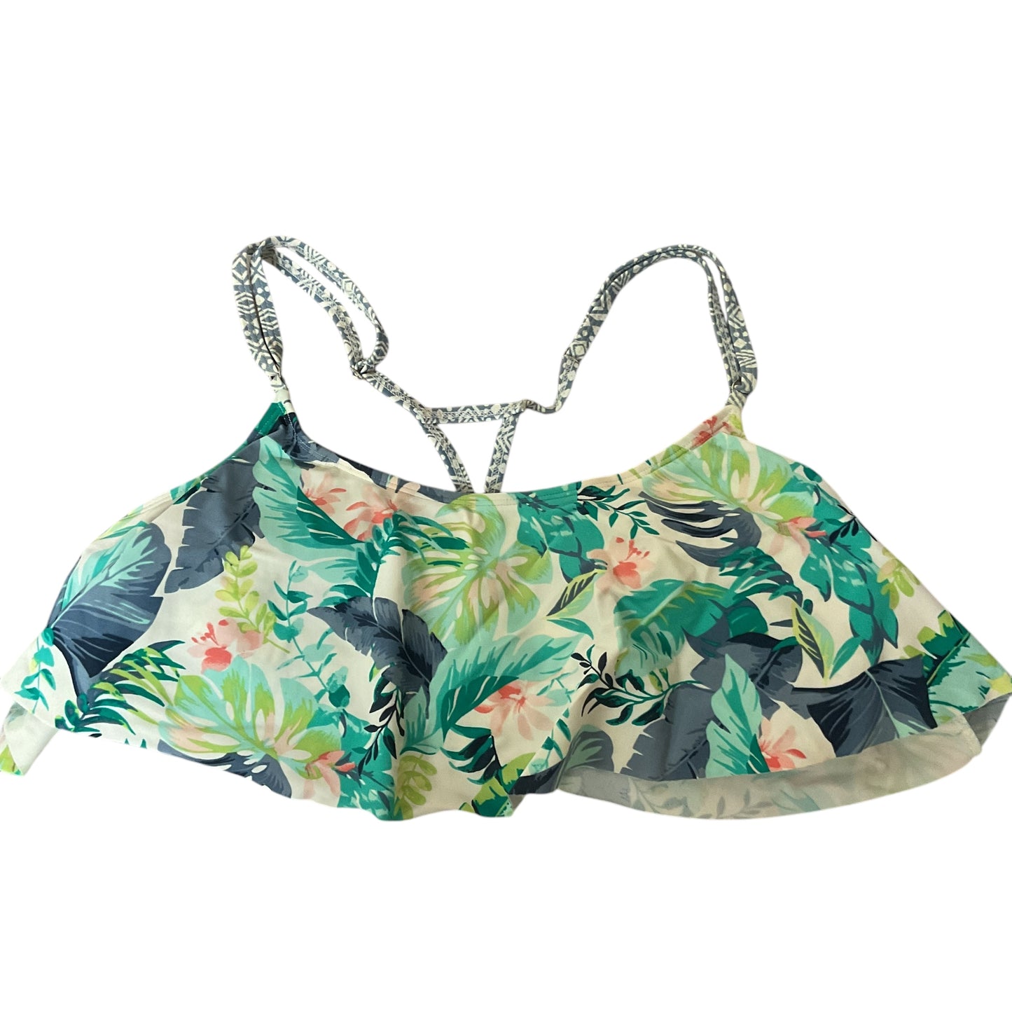 Swimsuit Top By True Craft In Floral, Size: Xl