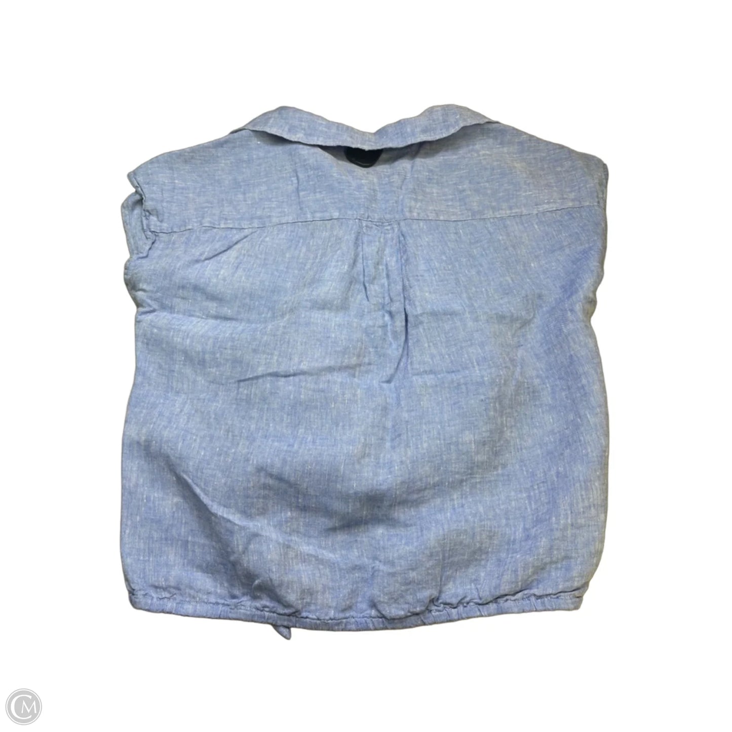 Blouse Sleeveless By Talbots In Blue, Size: M