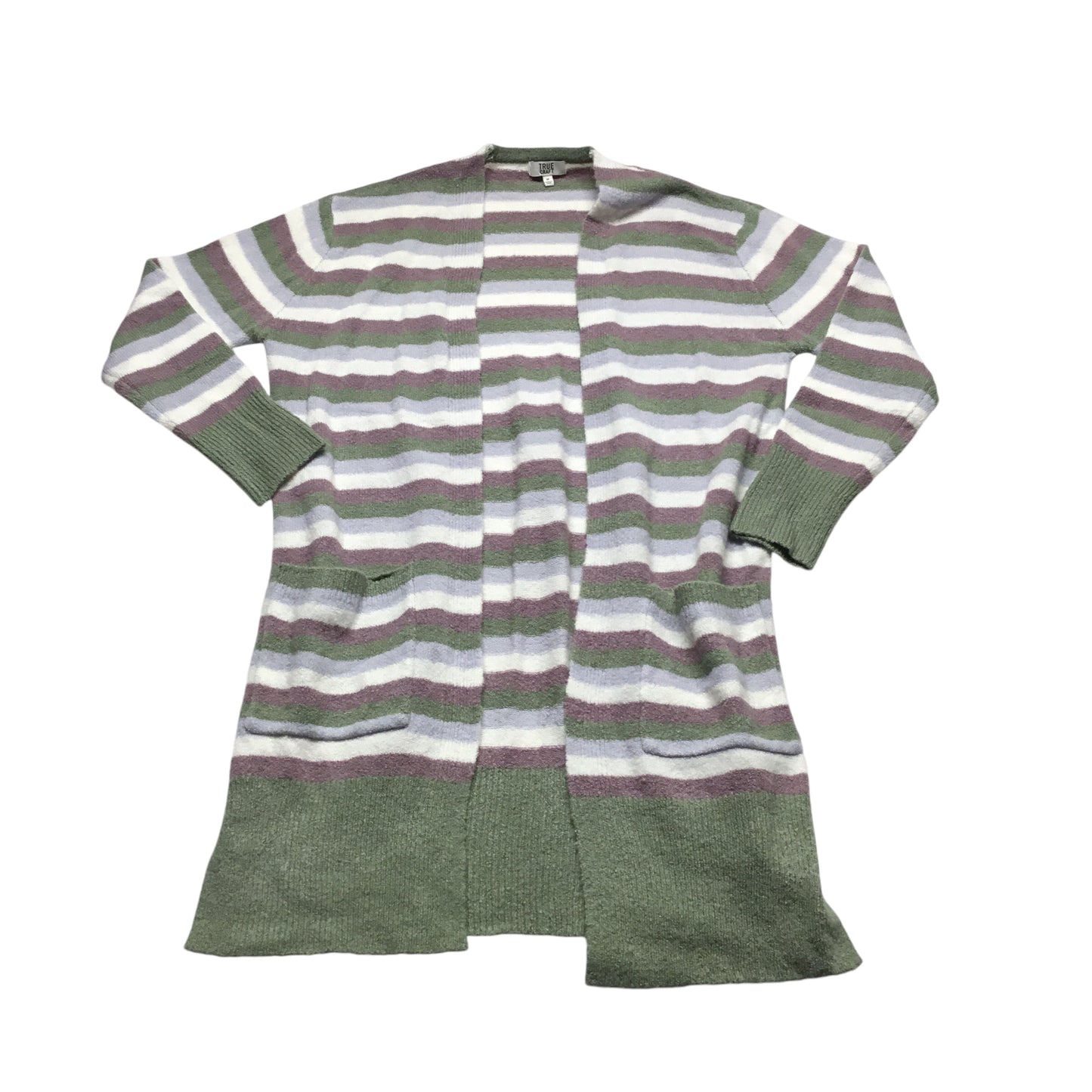 Cardigan By True Craft In Striped Pattern, Size: M