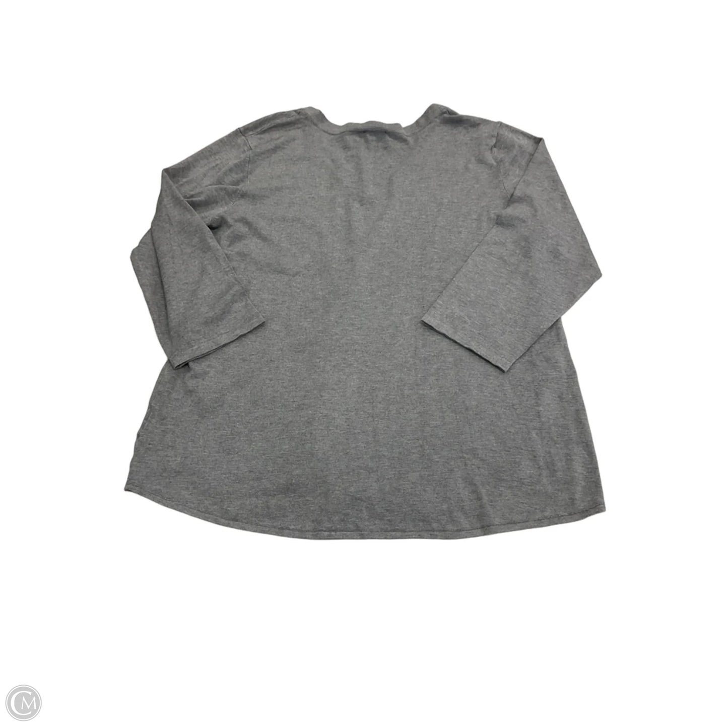 Top Long Sleeve By Jones New York In Grey, Size: Xl
