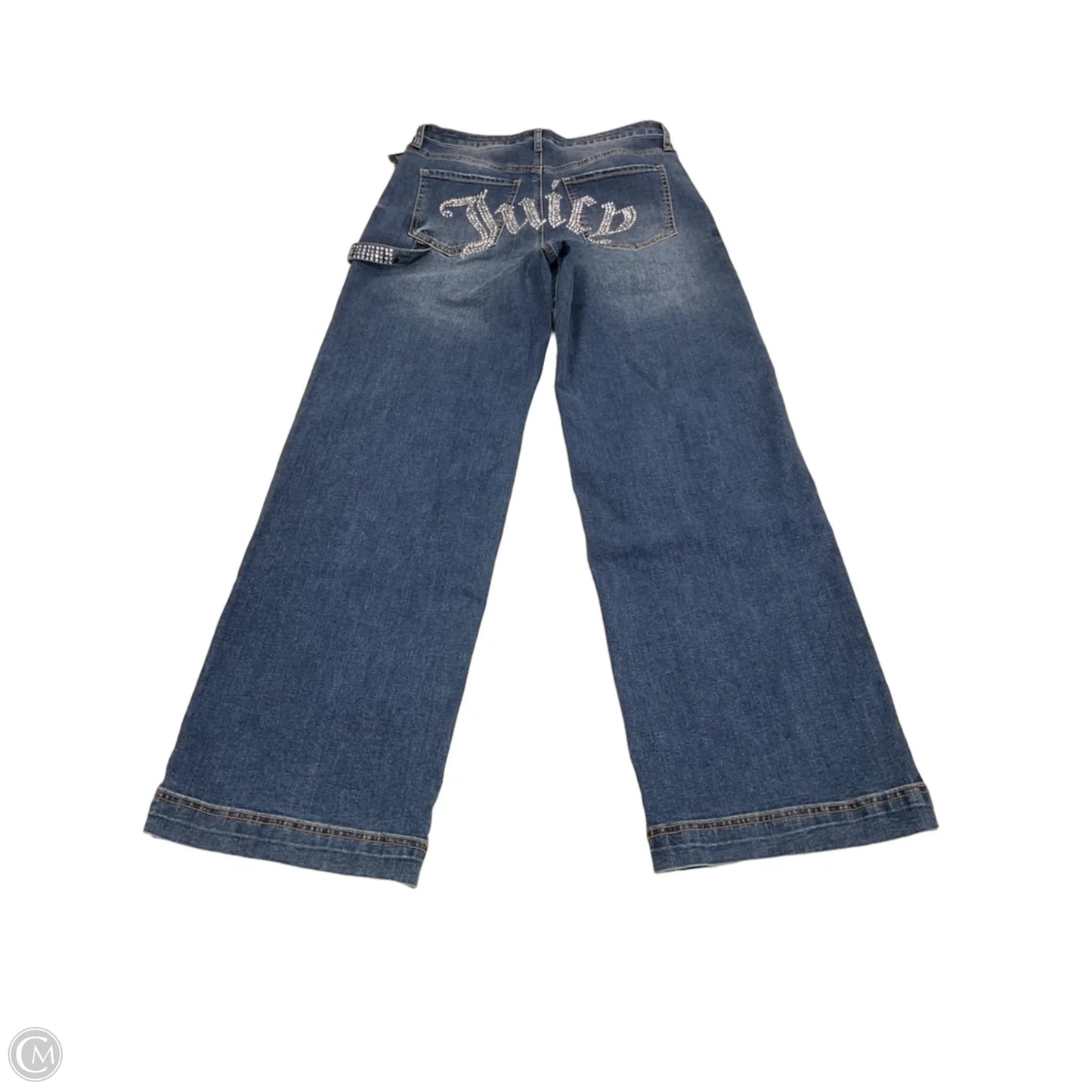 Jeans Wide Leg By Juicy Couture In Blue Denim, Size: 6