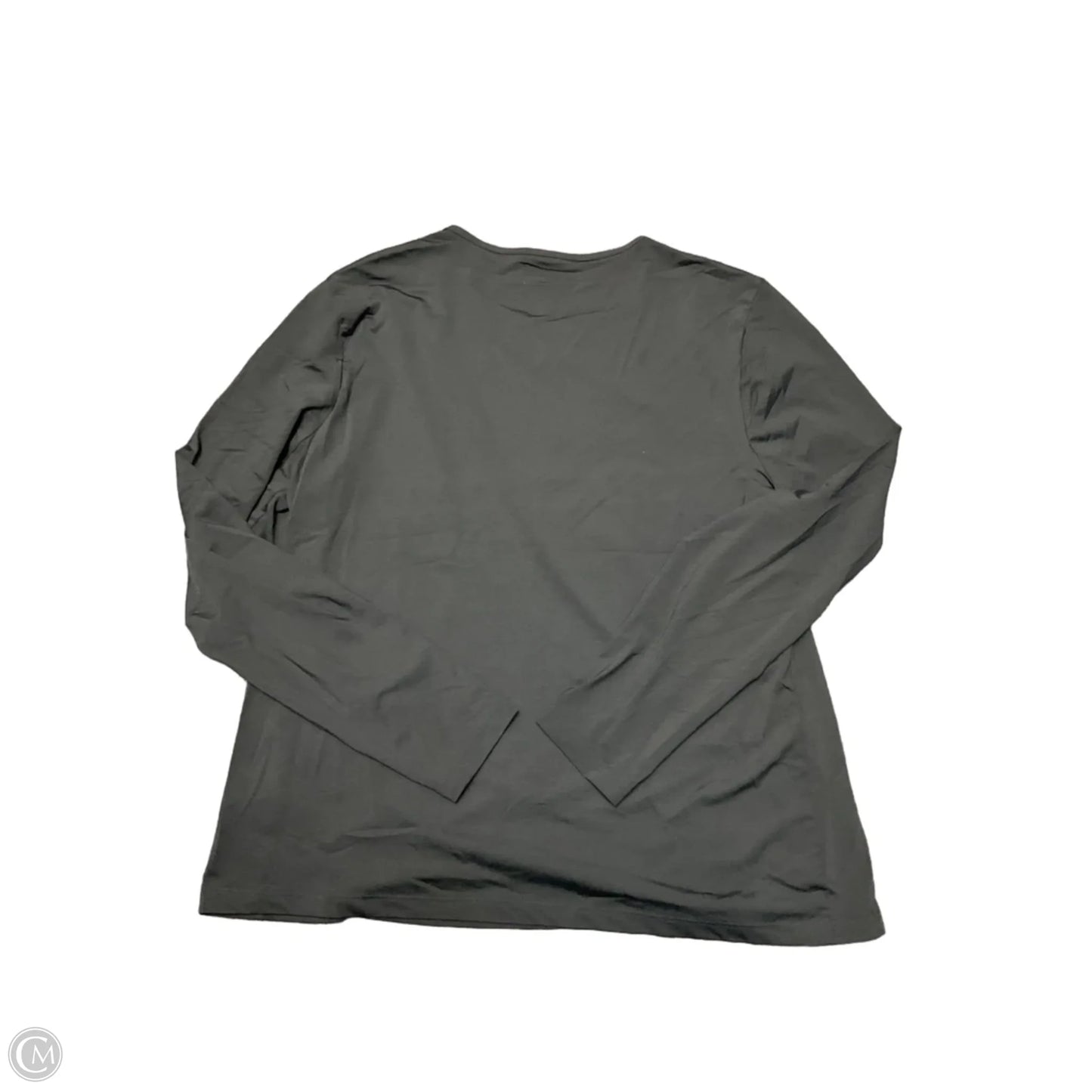 Top Long Sleeve Basic By Lands End In Black, Size: L