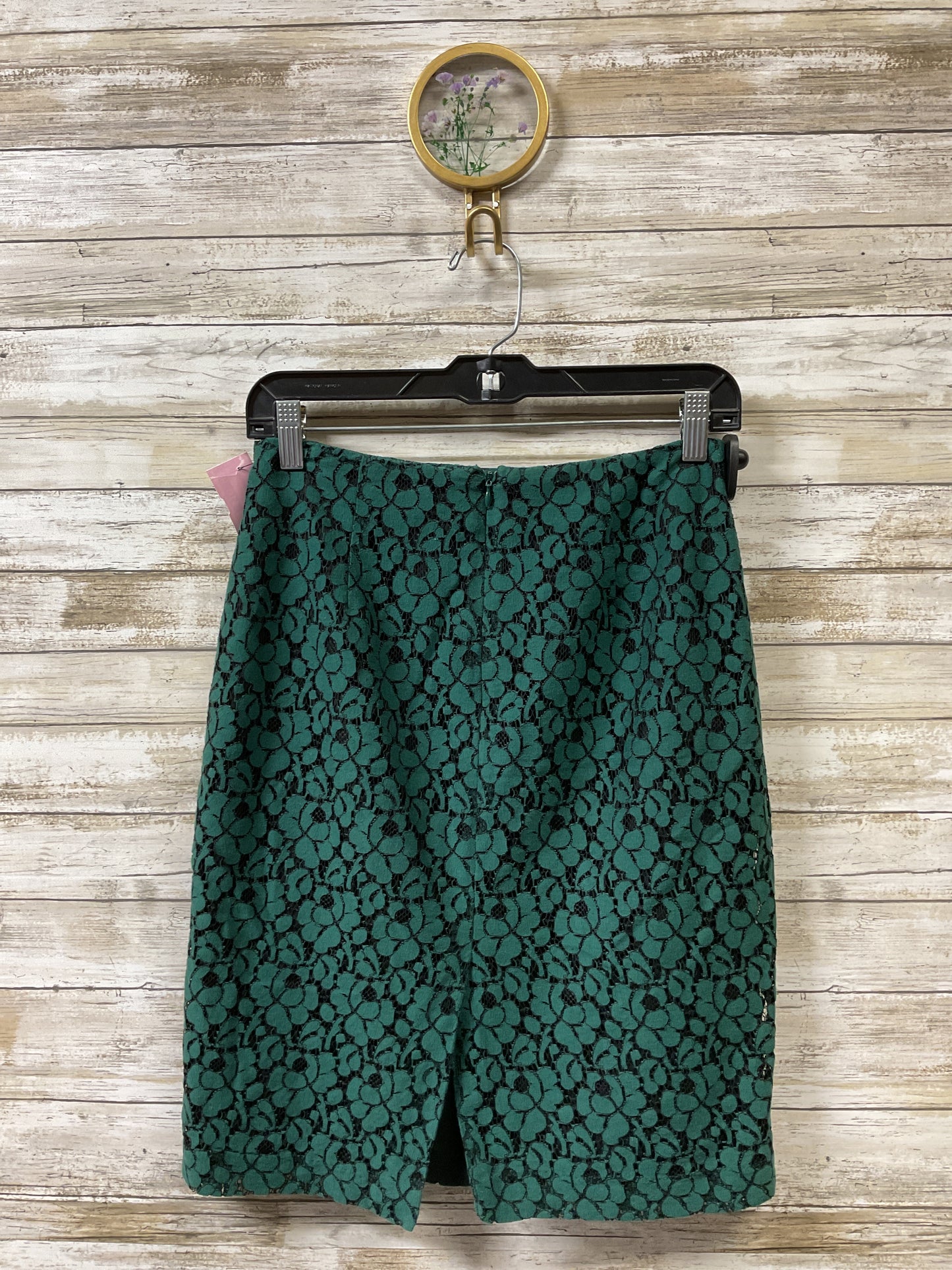 Skirt Midi By New York And Co In Black & Green, Size:Xs