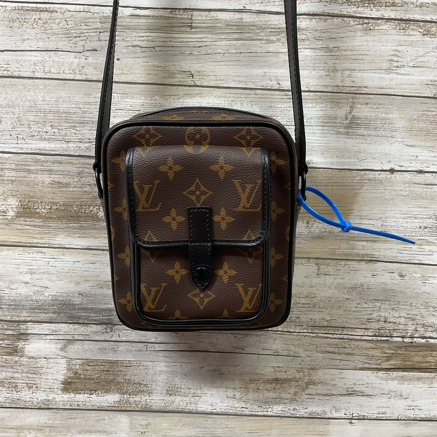 Crossbody Luxury Designer By Louis Vuitton In Black & Brown, Size:Small