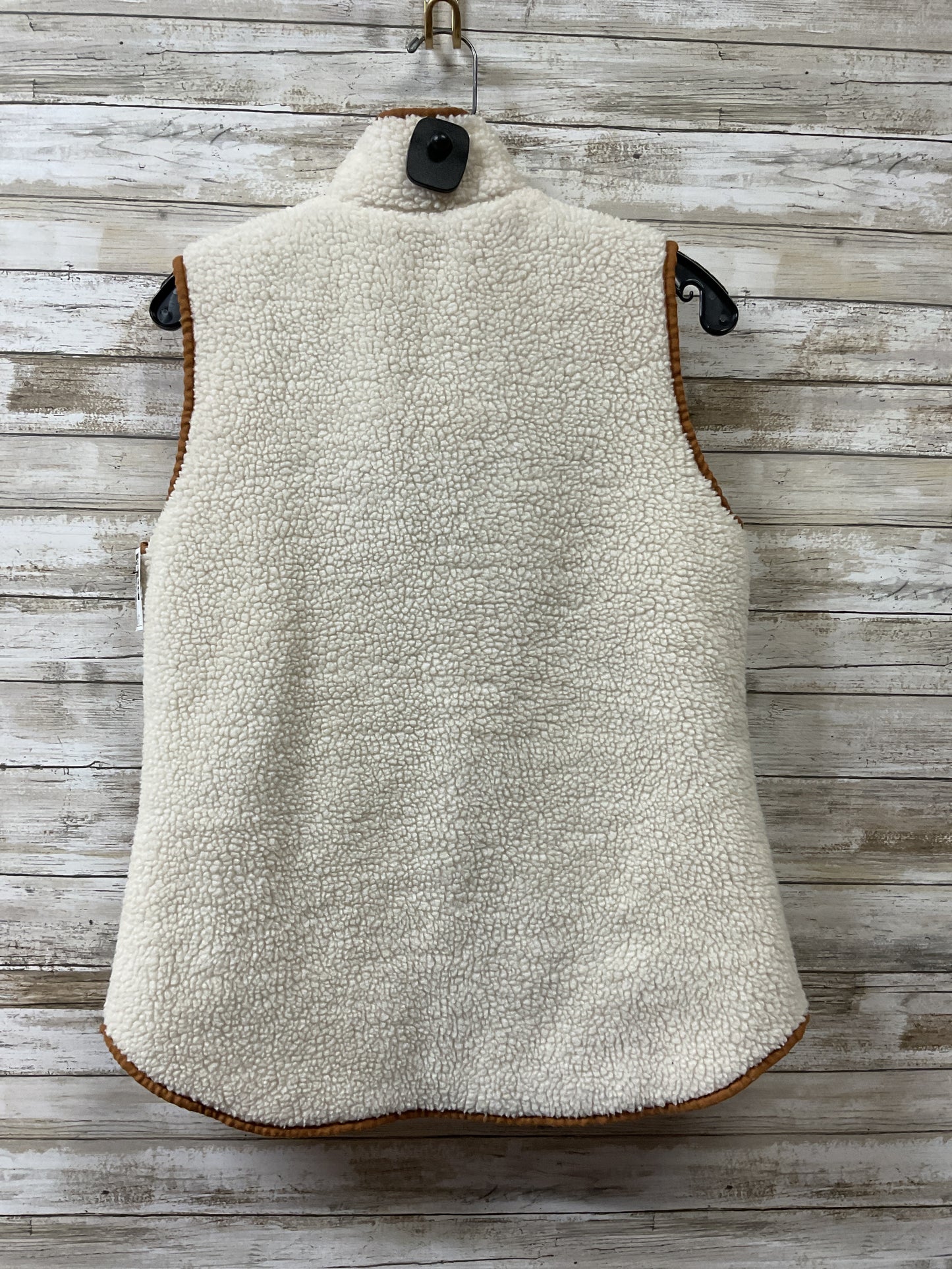 Vest Faux Fur & Sherpa By Old Navy In Cream, Size:M