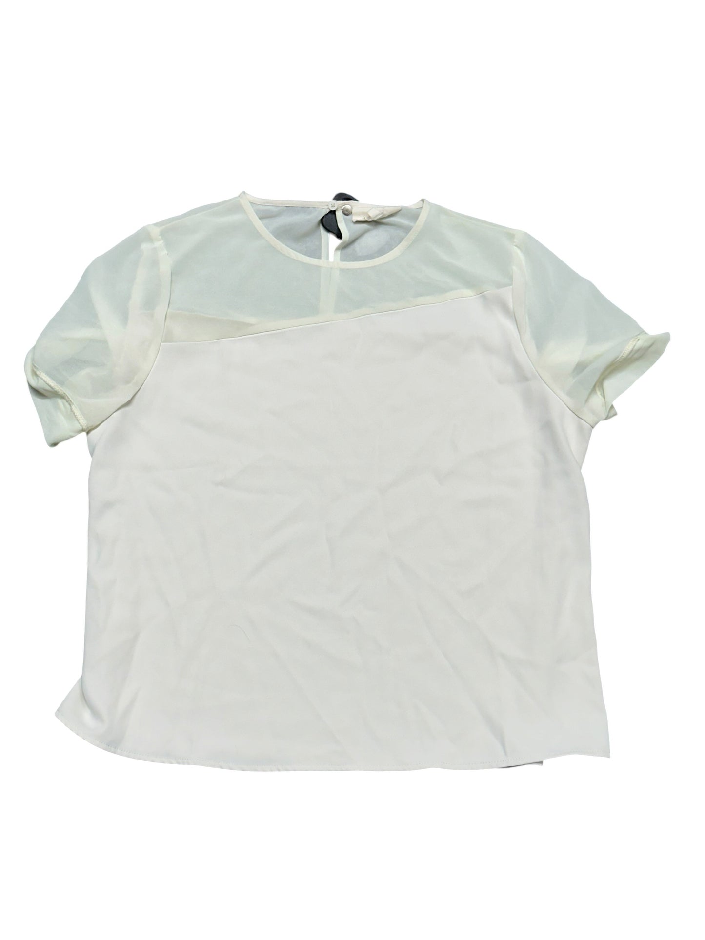 Blouse Ss By Melloday In Ivory, Size:L