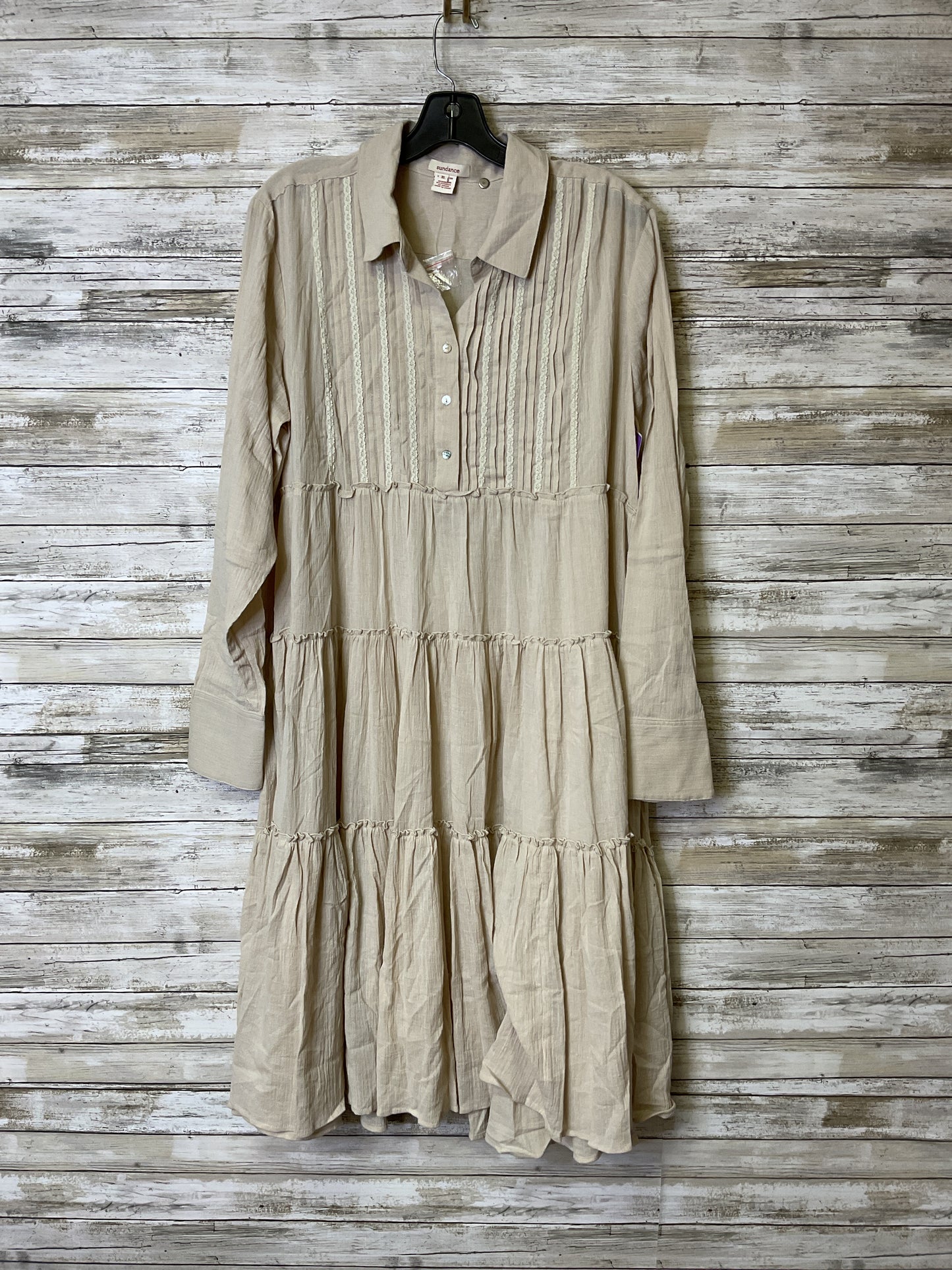 Dress Casual Midi By Sundance In Tan, Size:Xl