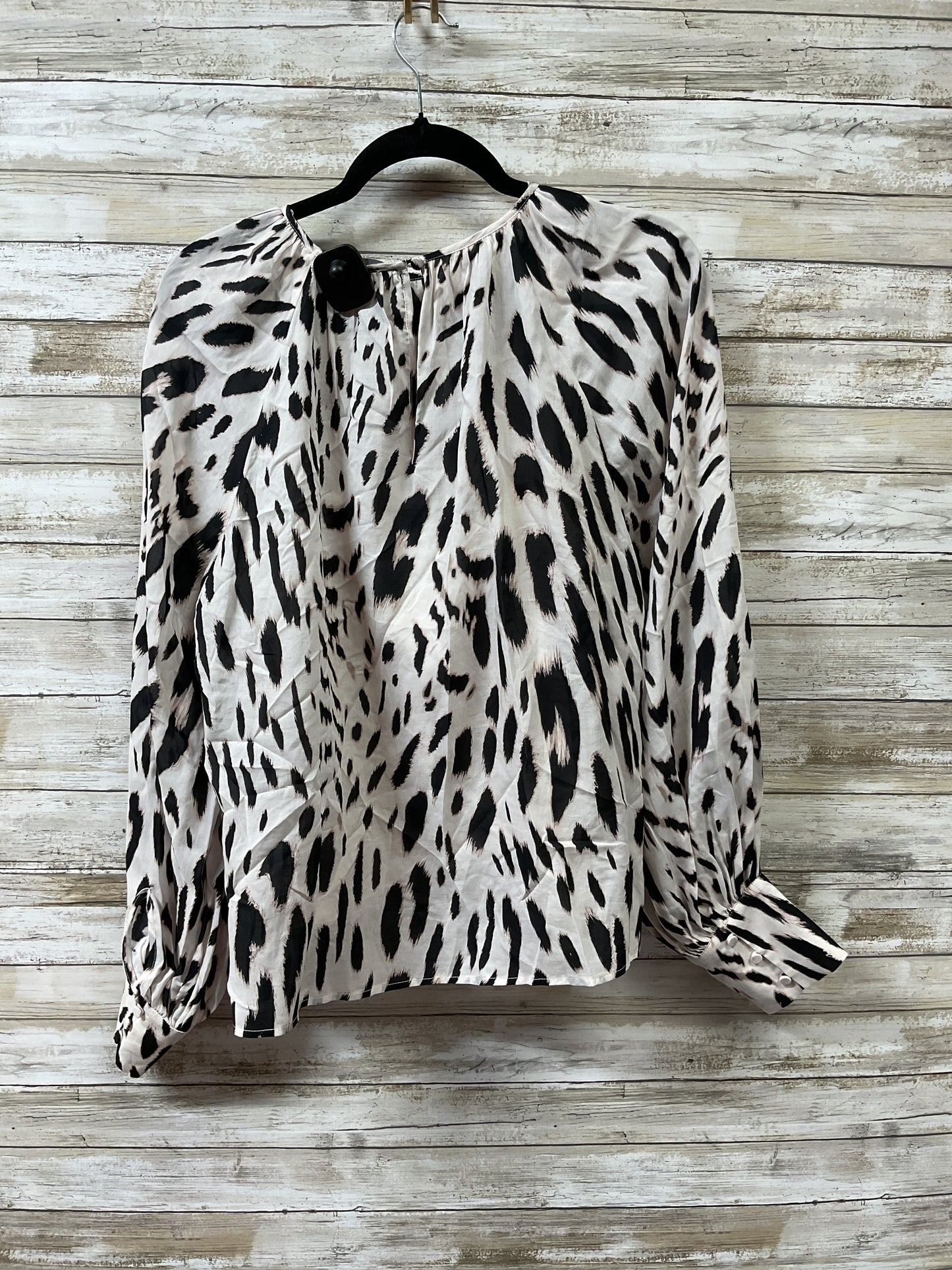 Blouse Ls By Sanctuary In Black & Cream, Size:L