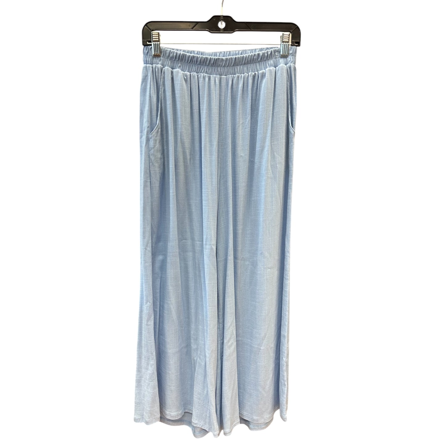 Pants Wide Leg By Zenana In Blue, Size:M