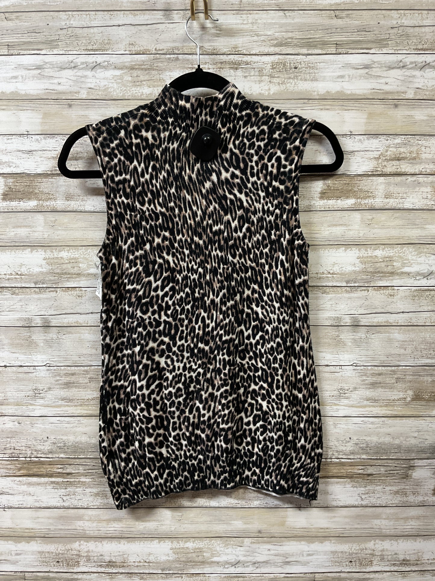 Top Sleeveless By Cable And Gauge In Animal Print, Size:M