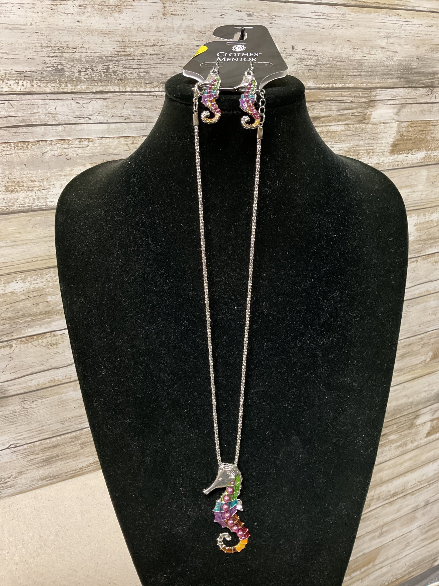 Necklace Set By Clothes Mentor In Rainbow Print, Size:02 Piece Set