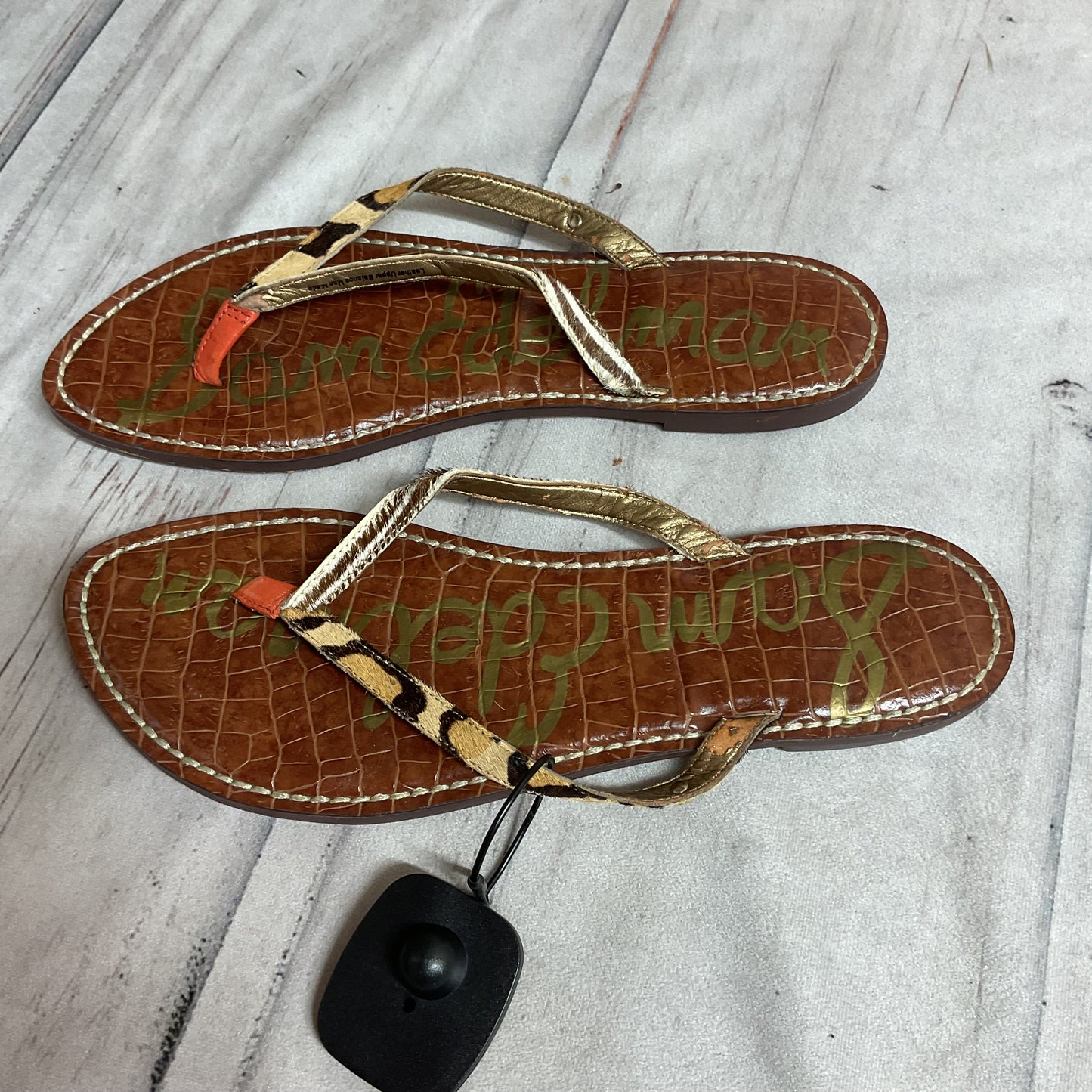 Sandals Flats By Sam Edelman In Animal Print, Size:8.5