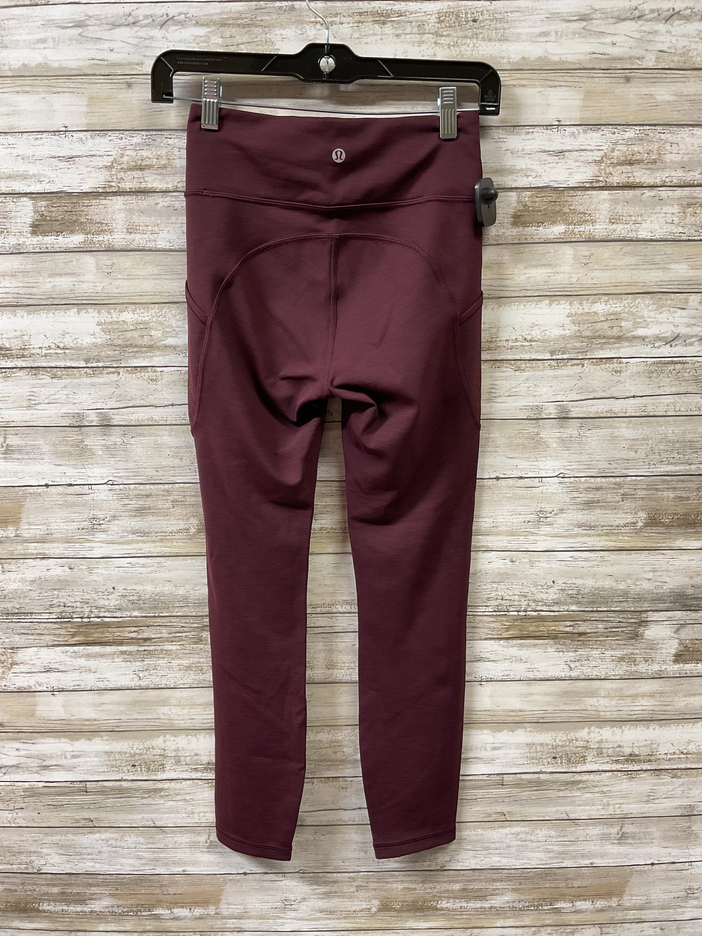 Athletic Leggings By Lululemon In Purple, Size:4