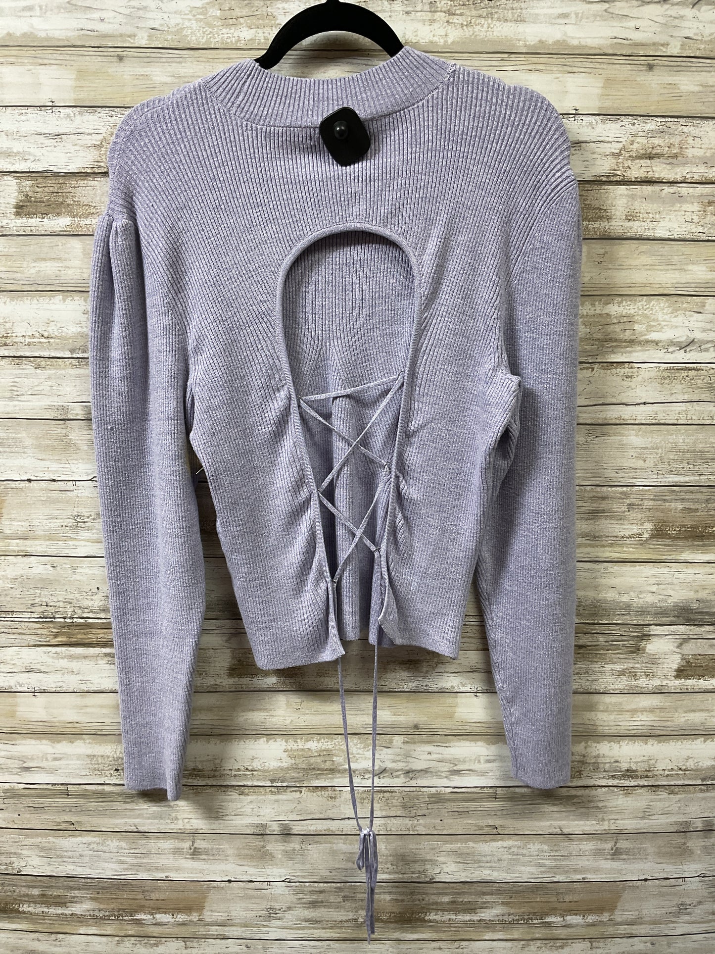 Sweater By Anthropologie In Purple, Size:Xl