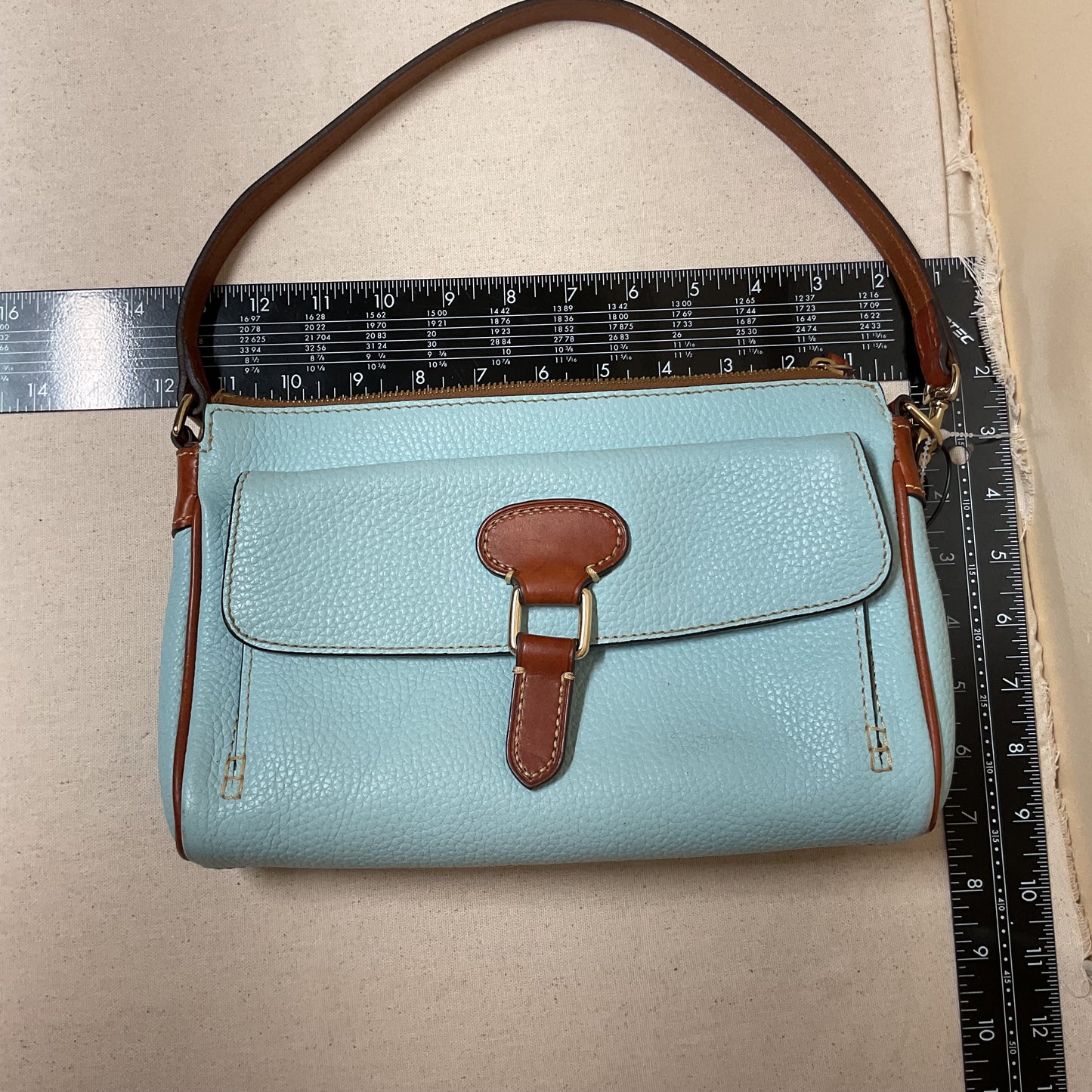 Handbag Designer By Dooney And Bourke In Blue, Size:Medium