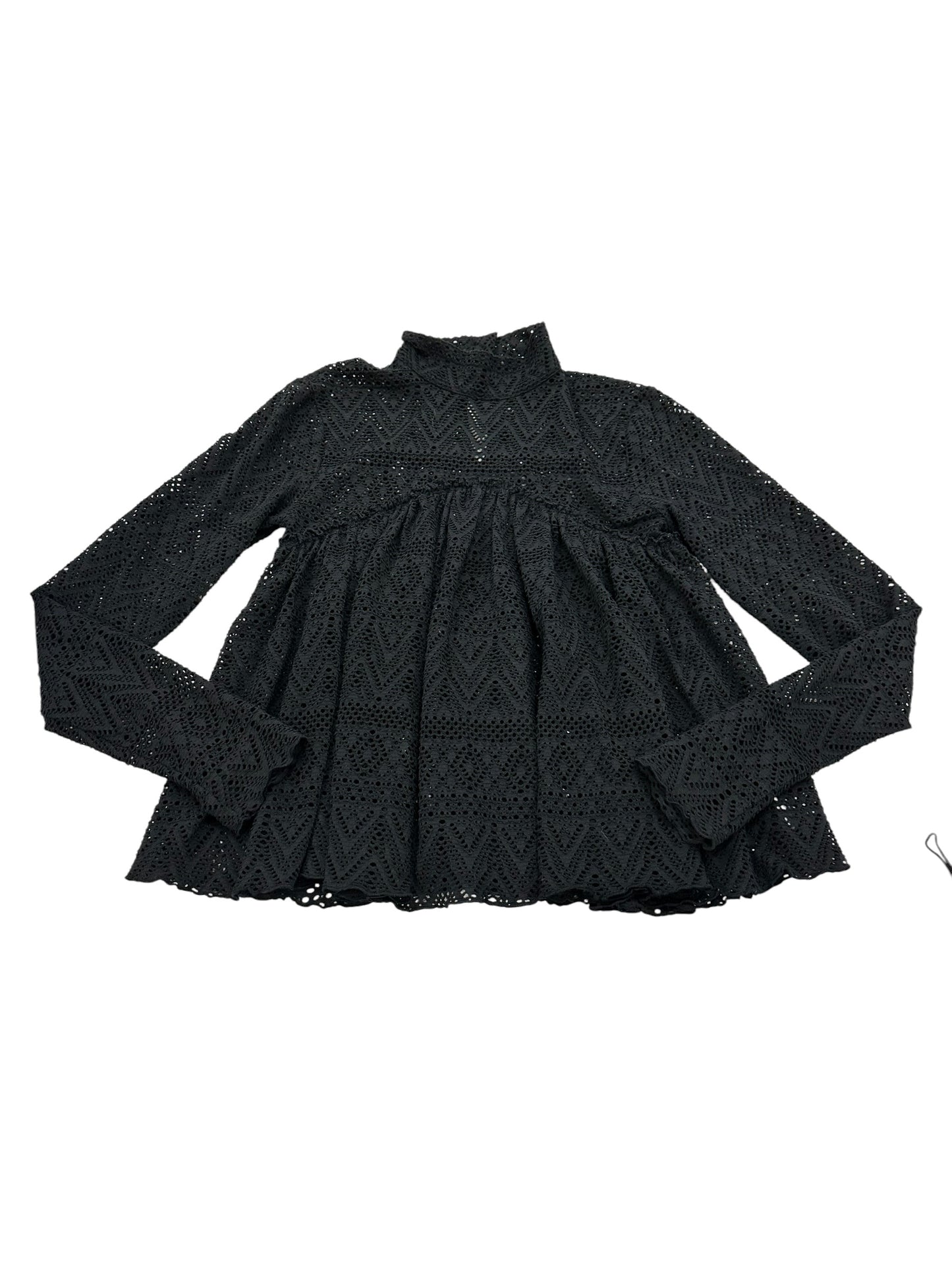 Blouse Ls By Free People In Black, Size:S