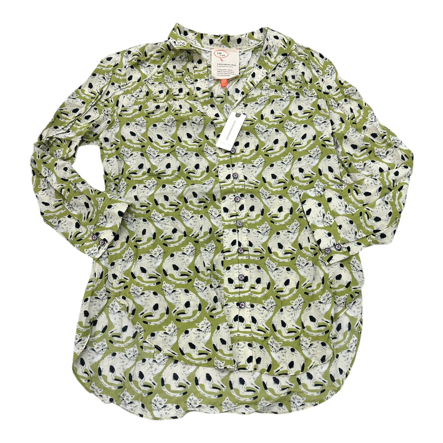 Top Ls By Anthropologie In Green, Size:4