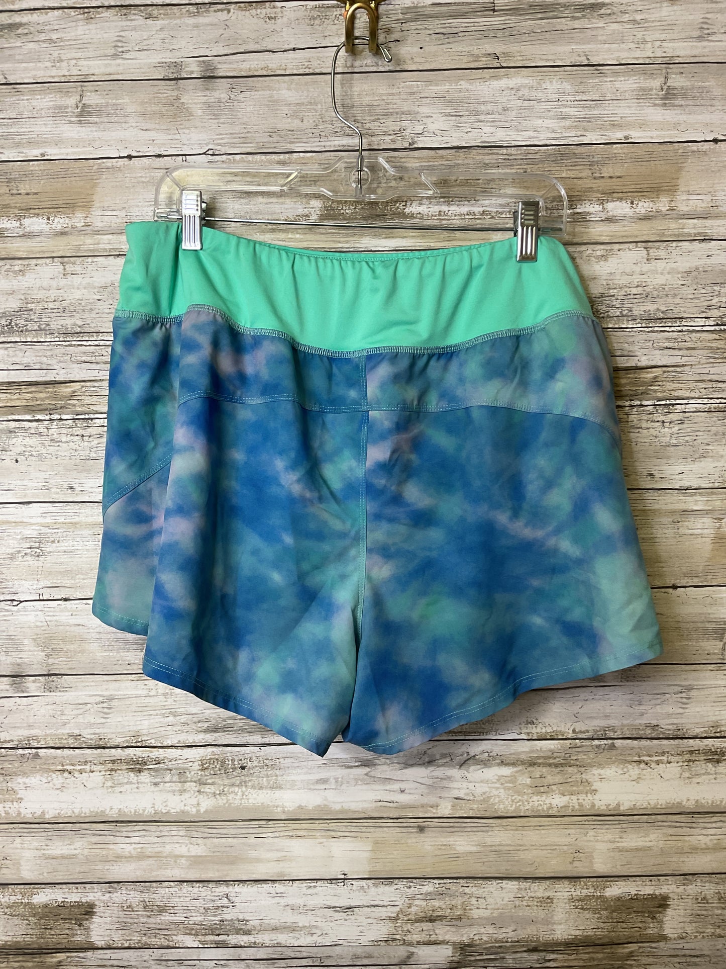 Athletic Shorts By Zelos In Blue & Green, Size:Xl
