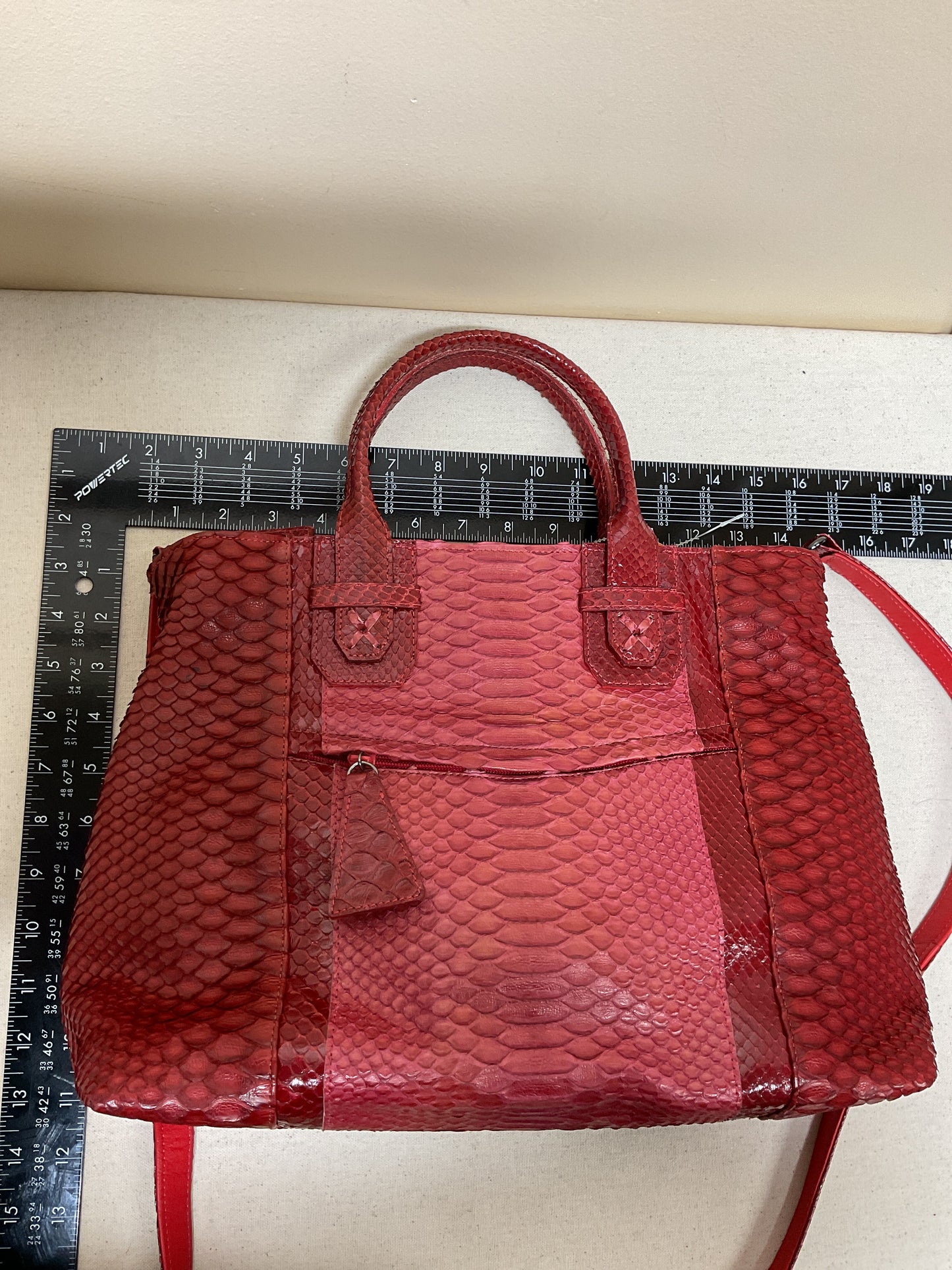 Handbag Leather By Cma In Red, Size:Medium